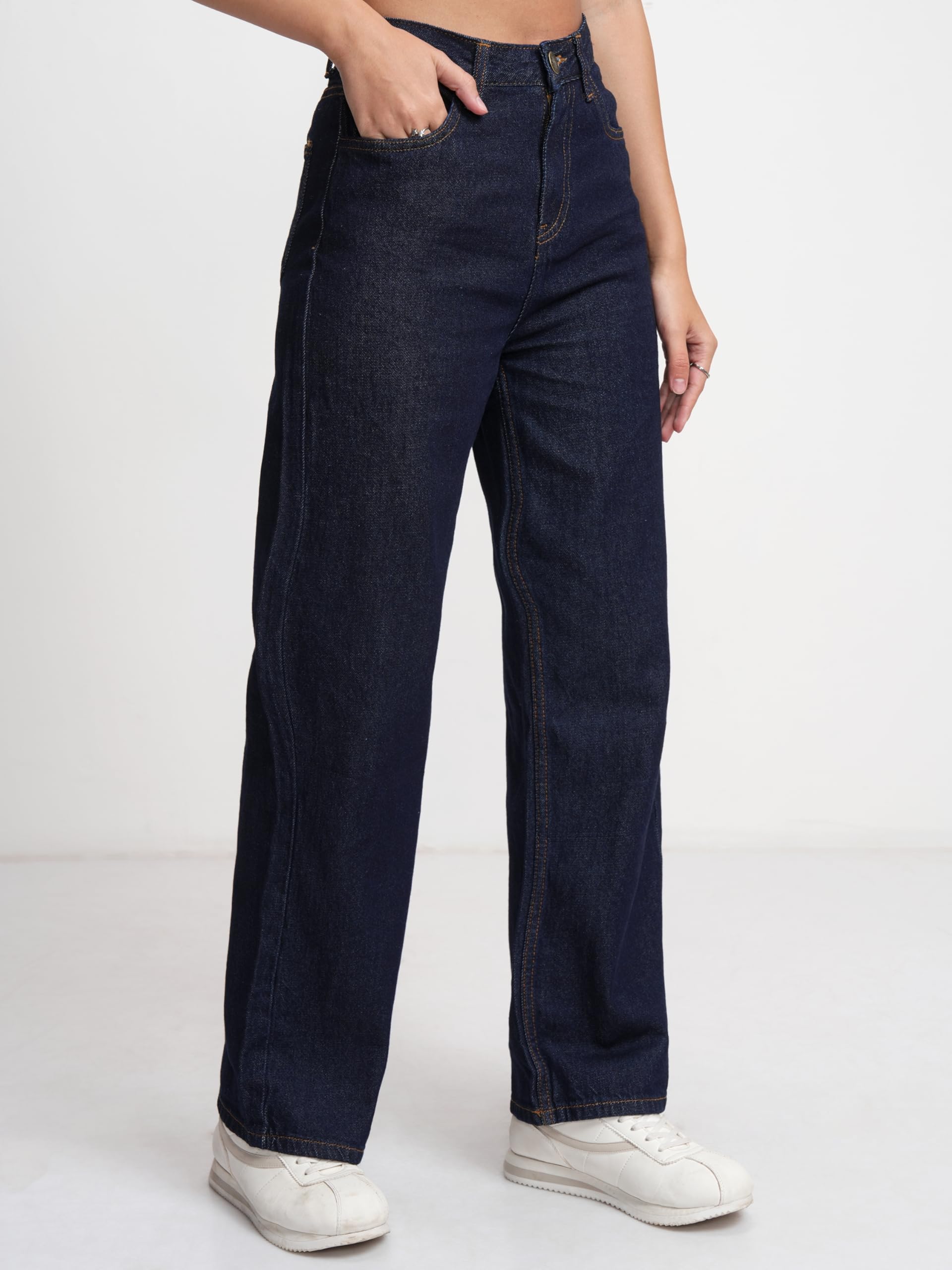 Tokyo Talkies Women's High-Rise Flared Jeans - Indigo - Image 4