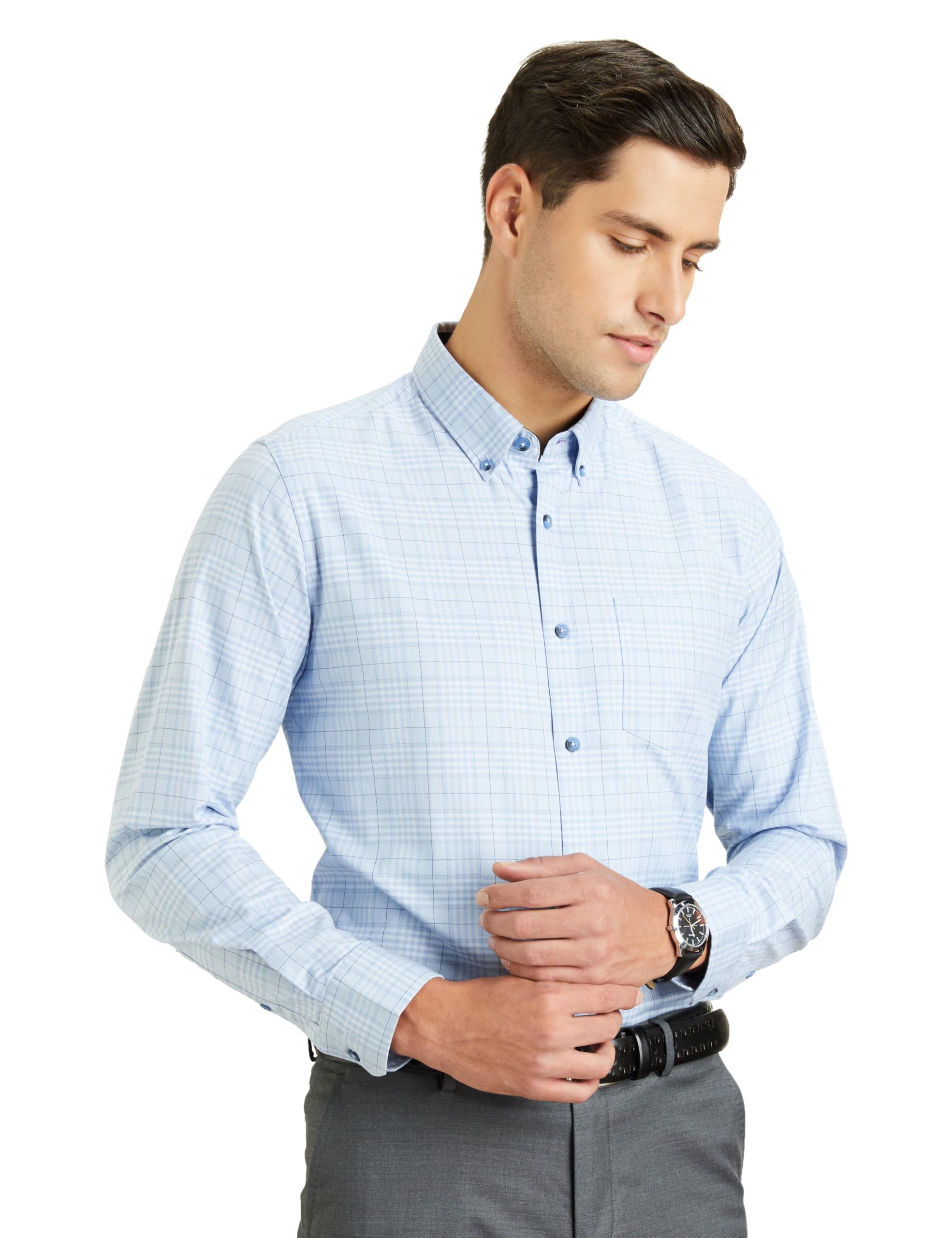 Symbol Men's Checkered Casual Shirt - Cotton