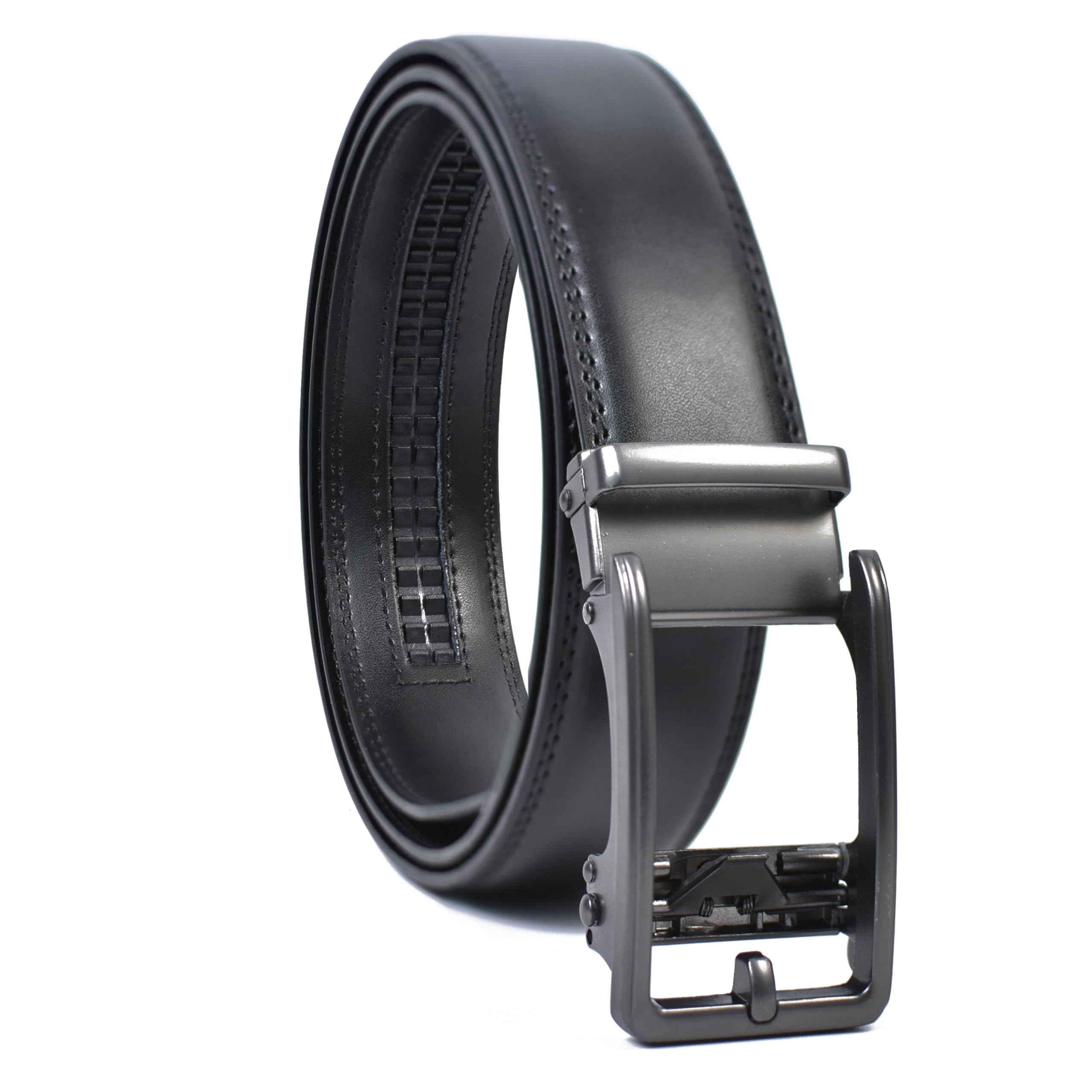 WildHorn Men's Leather Belt - Jet Black - Image 2