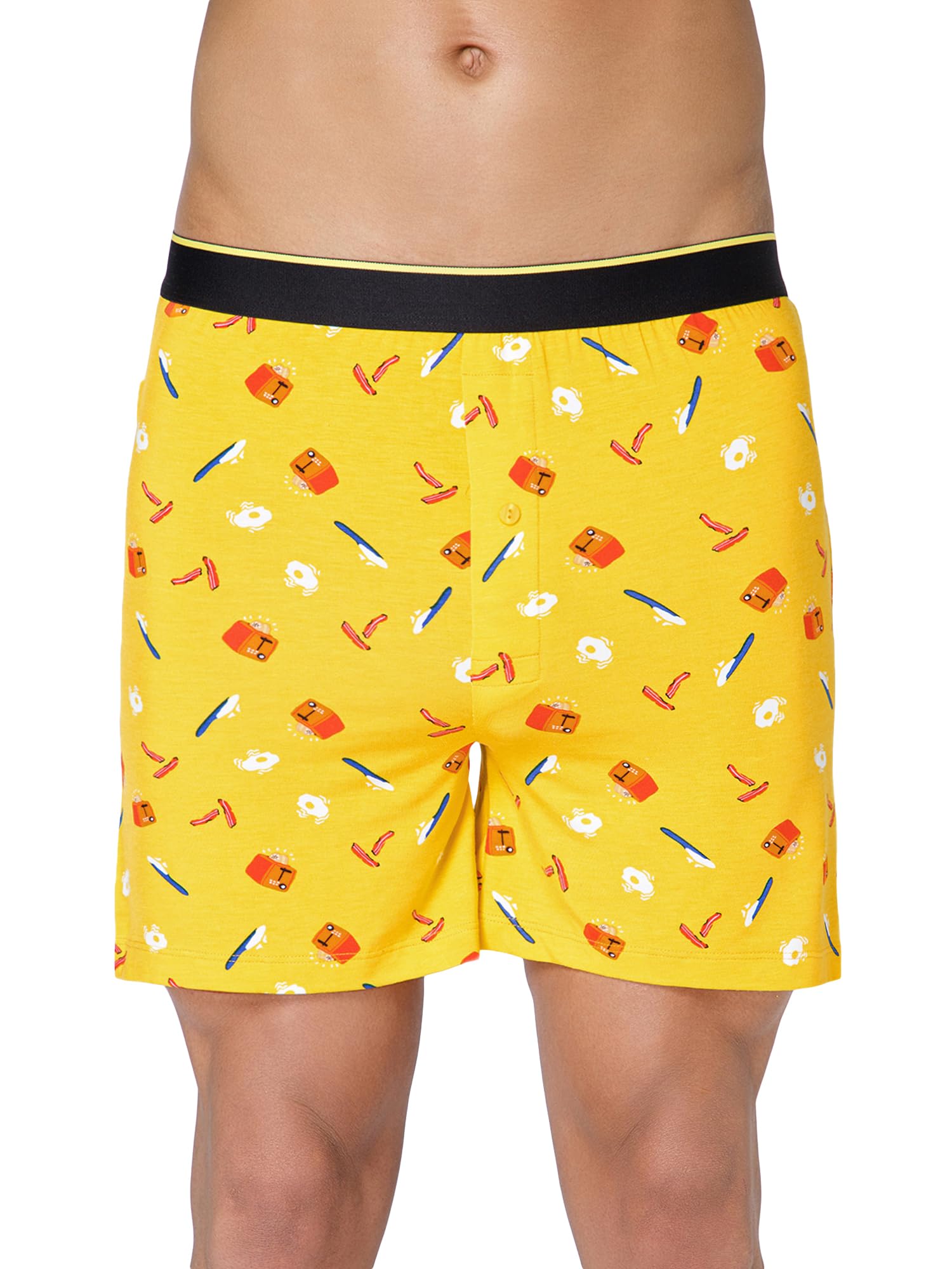 Bummer Printed Micro Modal Boxer Shorts for Men