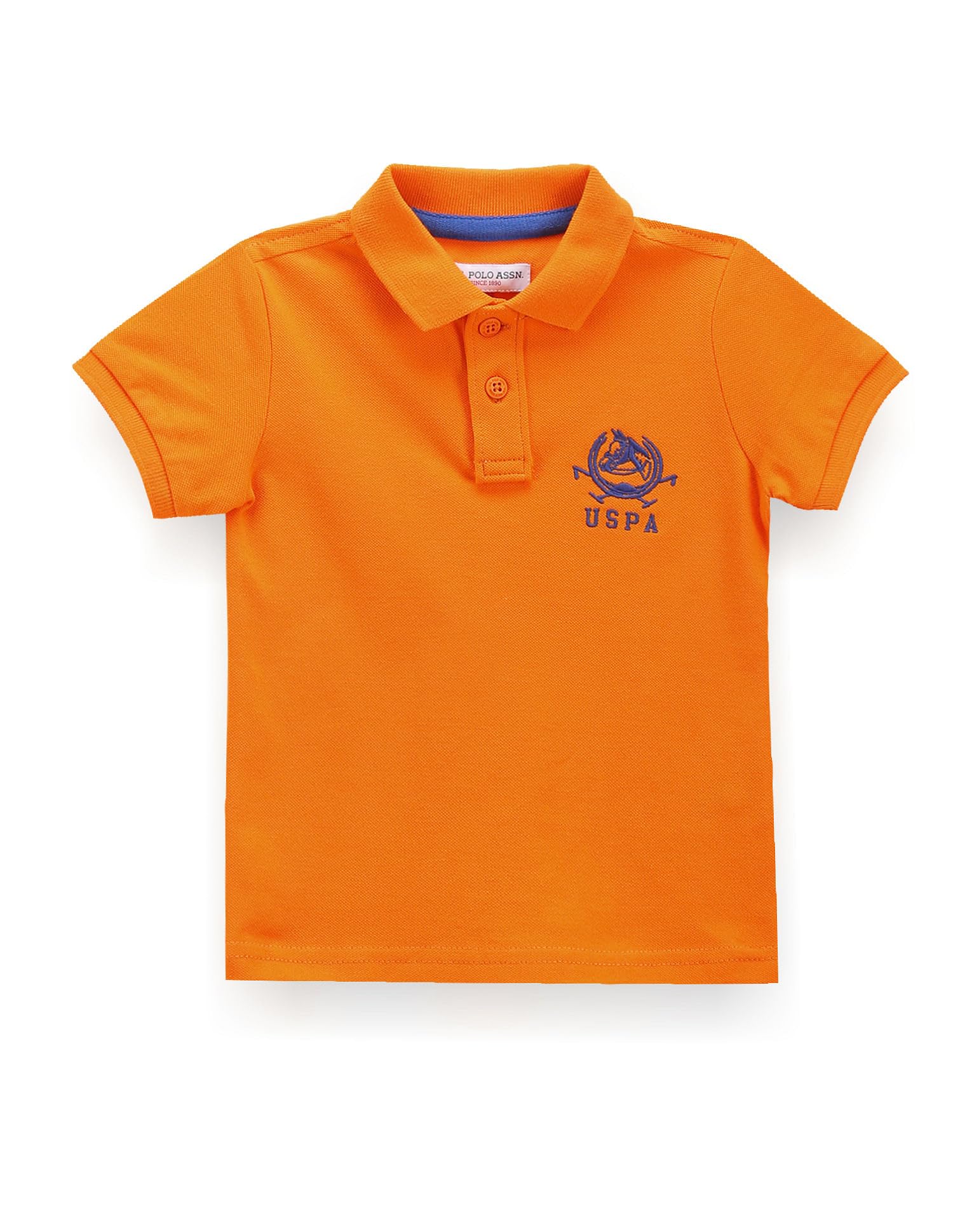 U. S. POLO ASSN. Boys Cotton Polo Shirt - Orange