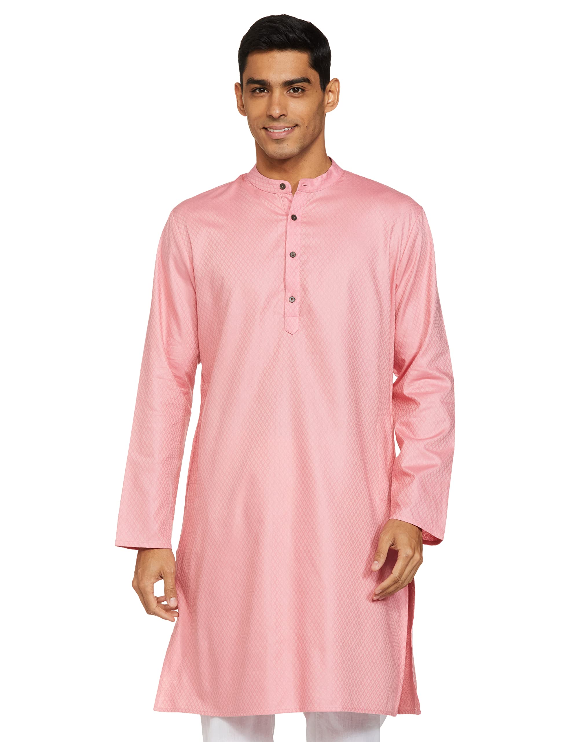 Symbol Men's Cotton Kurta - Pink