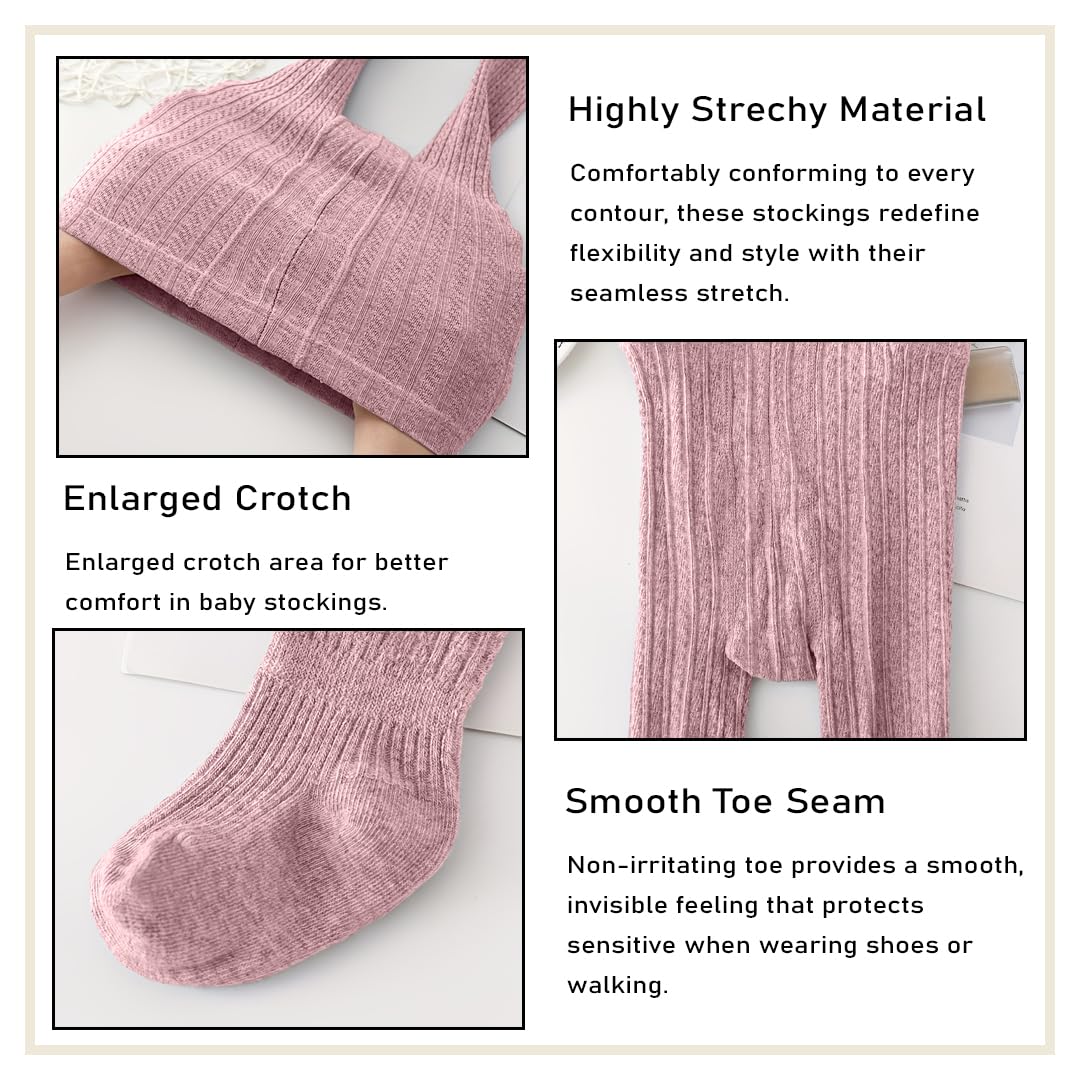 SYGA Girls Soft Cotton Leggings - Pink - Image 5