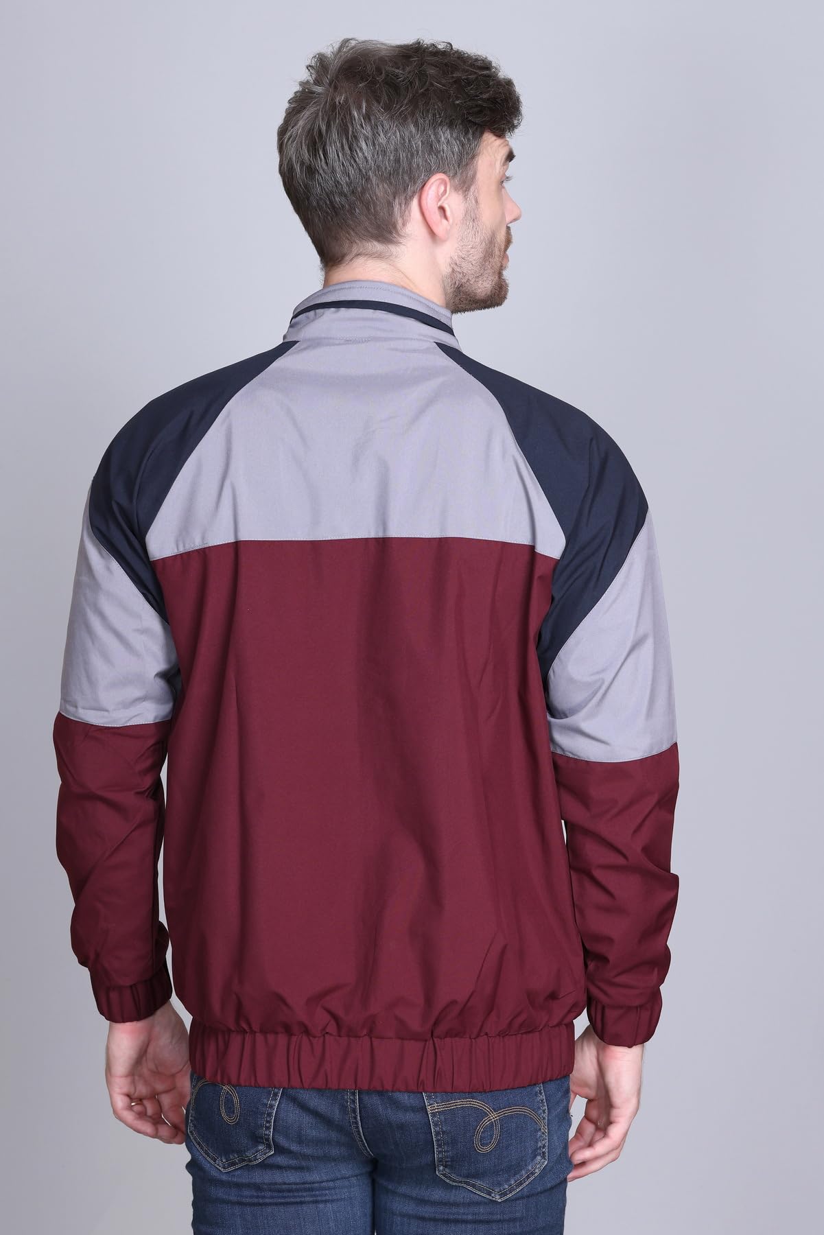 eWools Men's Nylon Windcheater Jacket - Maroon - Image 2