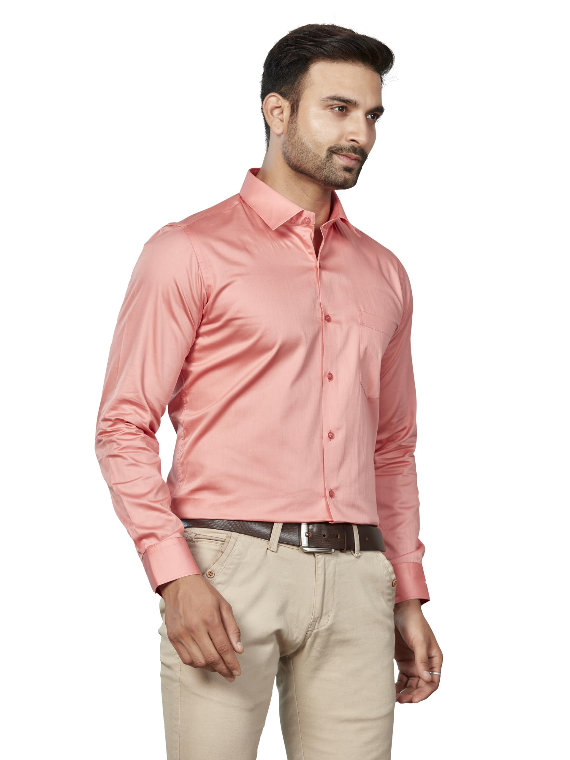 DUKUL Men's Solid Formal Shirt - Image 5