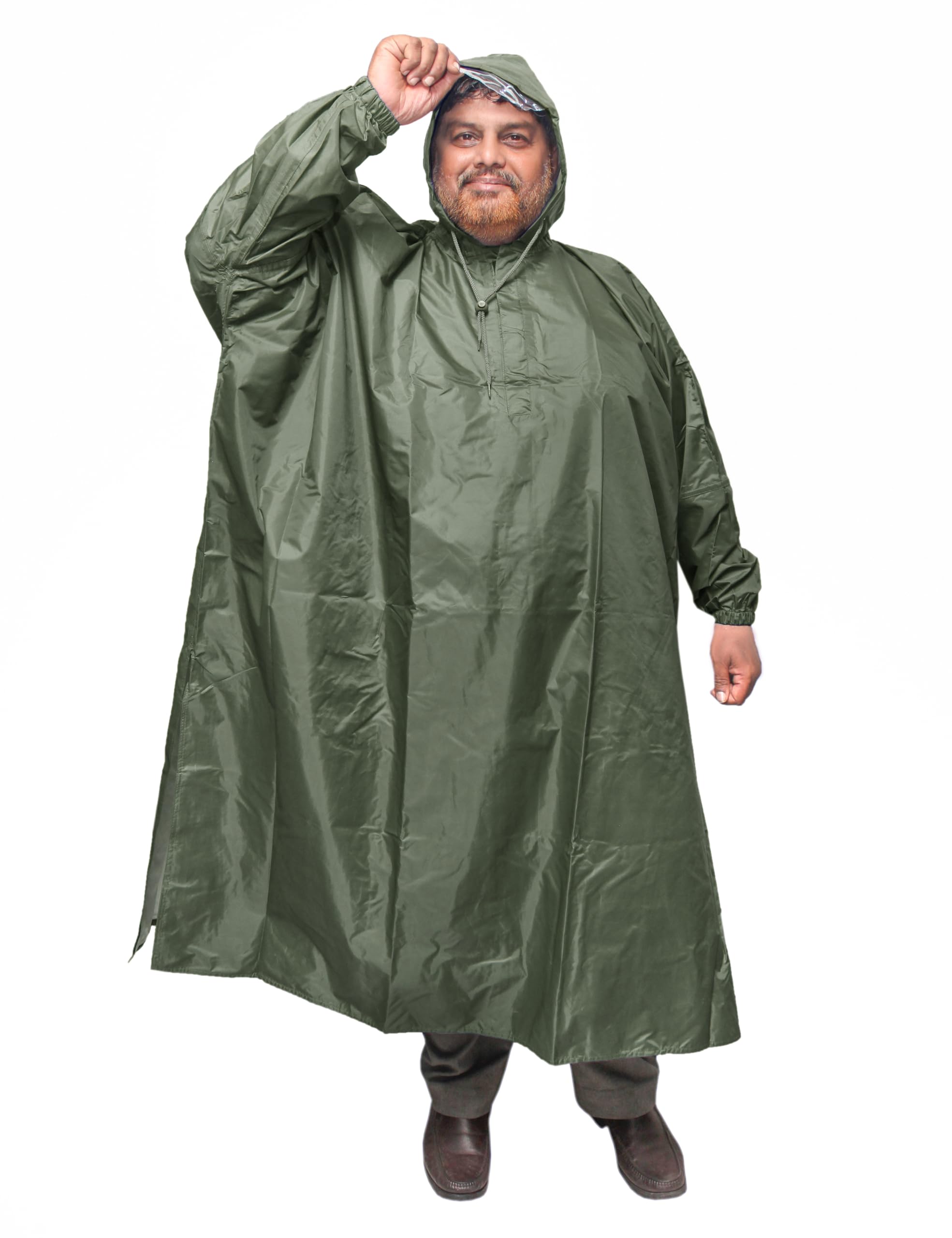 Goodluck Unisex Poncho Raincoat - Image 3