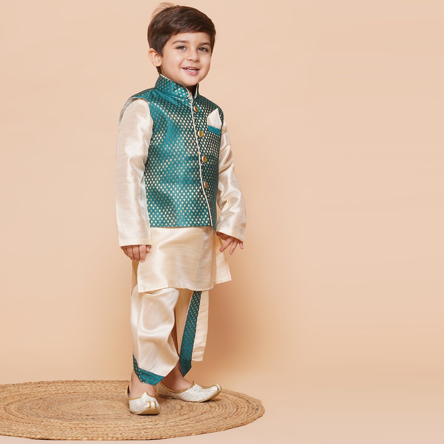 AJ DEZINES Boys Dhoti Kurta Set - Image 4