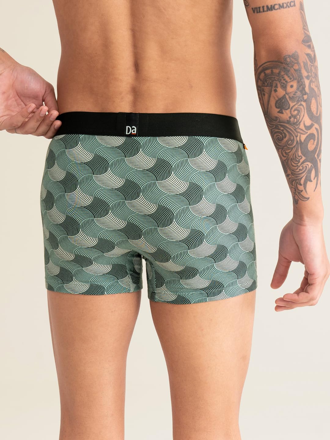 DAMENSCH Men's Printed Trunks - Cotton - Image 3