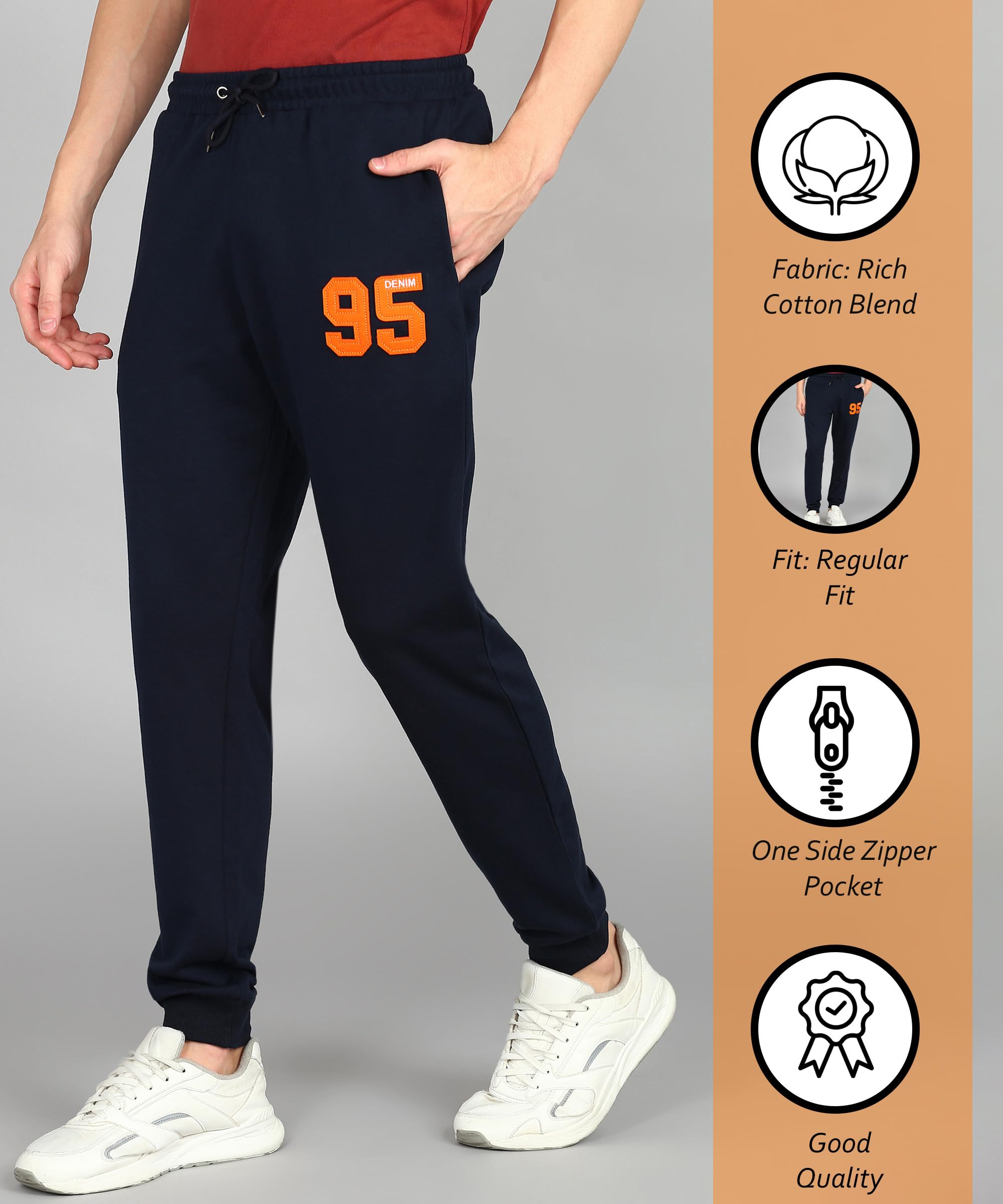 Alan Jones Men's Navy Joggers - Image 2