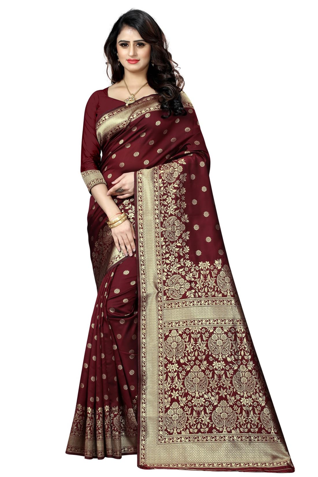 Sugathari Banarasi Kanjivaram Silk Saree for Women