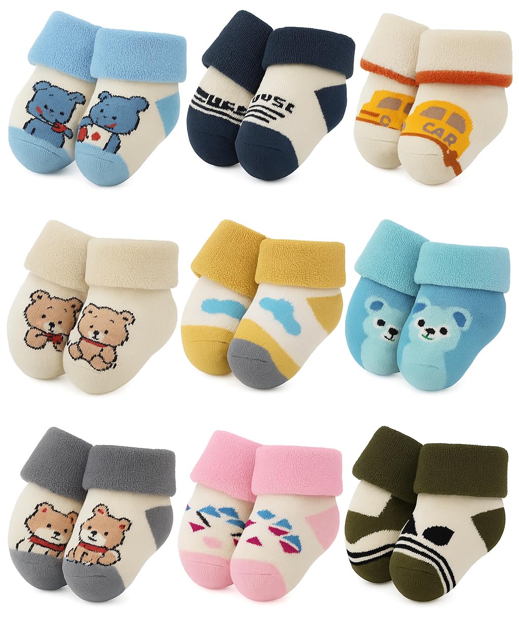 CUTEABLY Baby Socks for Girls and Boys