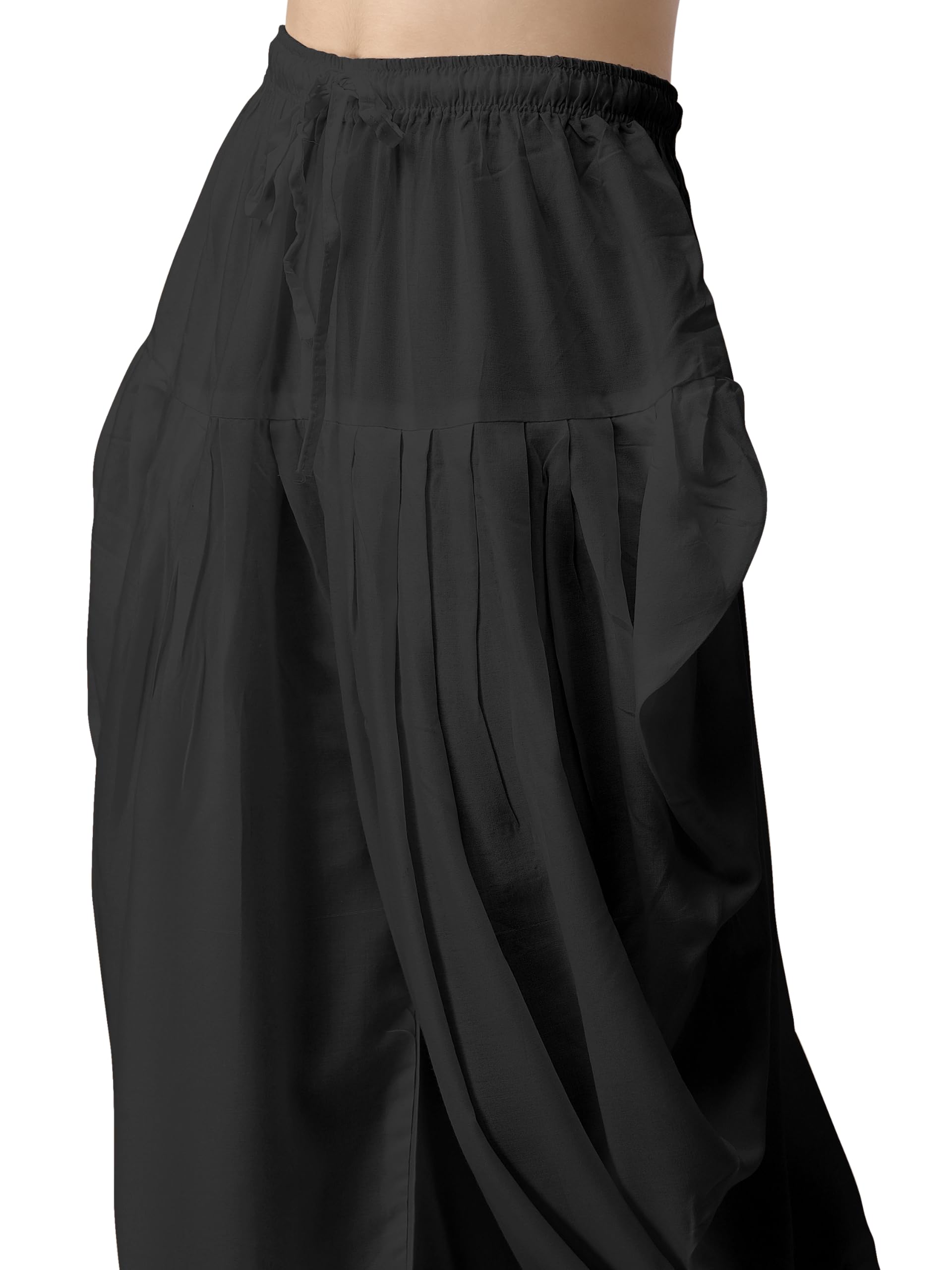 Mehrang Women's Rayon Dhoti Pant - Black - Image 5