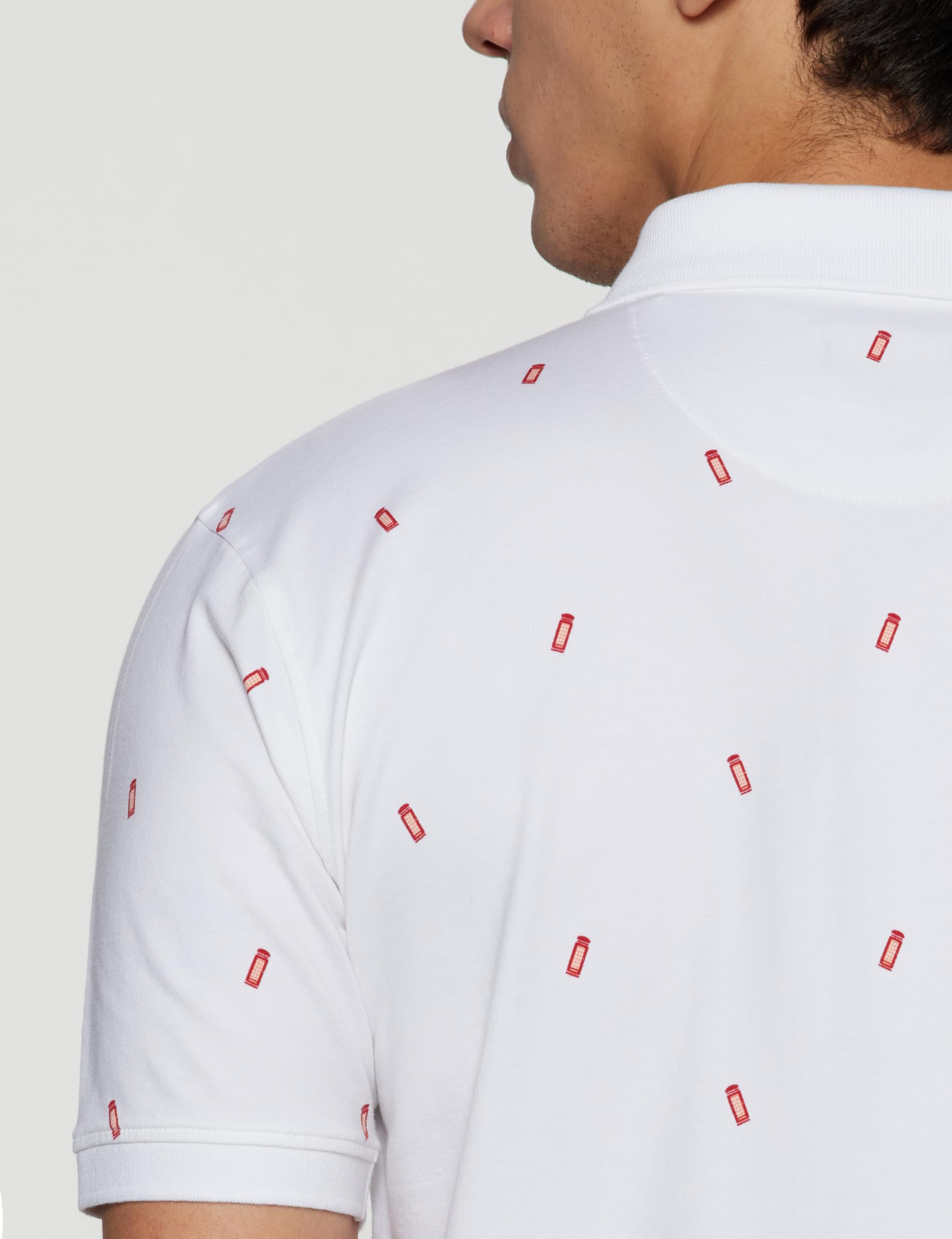 Peter England Men Printed Polo T-Shirt - Image 4