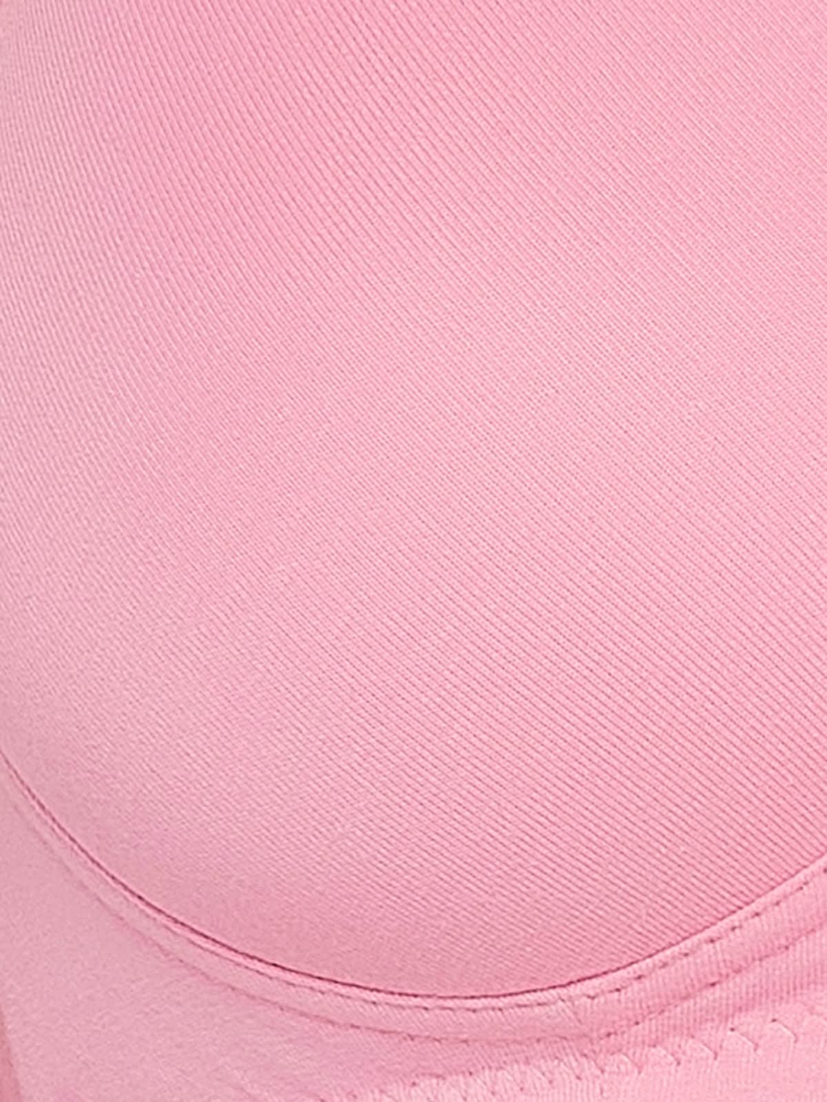 Clovia Women's Cotton Padded T-Shirt Bra - Light Pink - Image 5