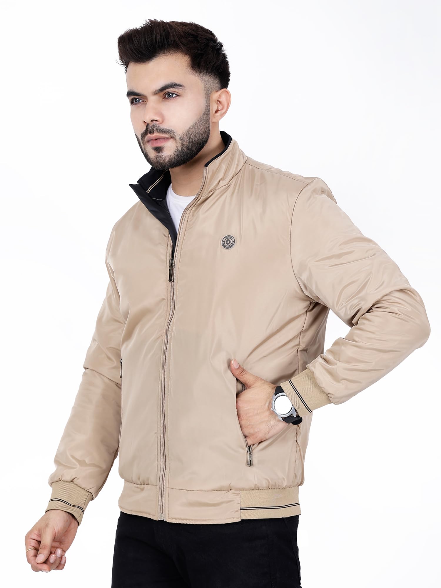 Dollar Men's Reversible Bomber Jacket - Water Resistant - Image 2