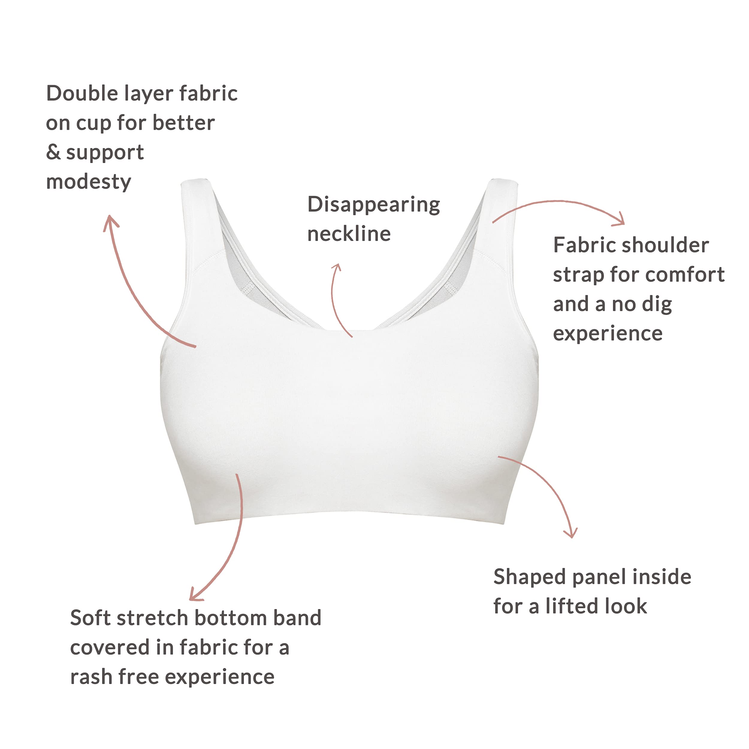 NYKD Cotton Bra for Women - Non-Padded Wire-Free - Image 4