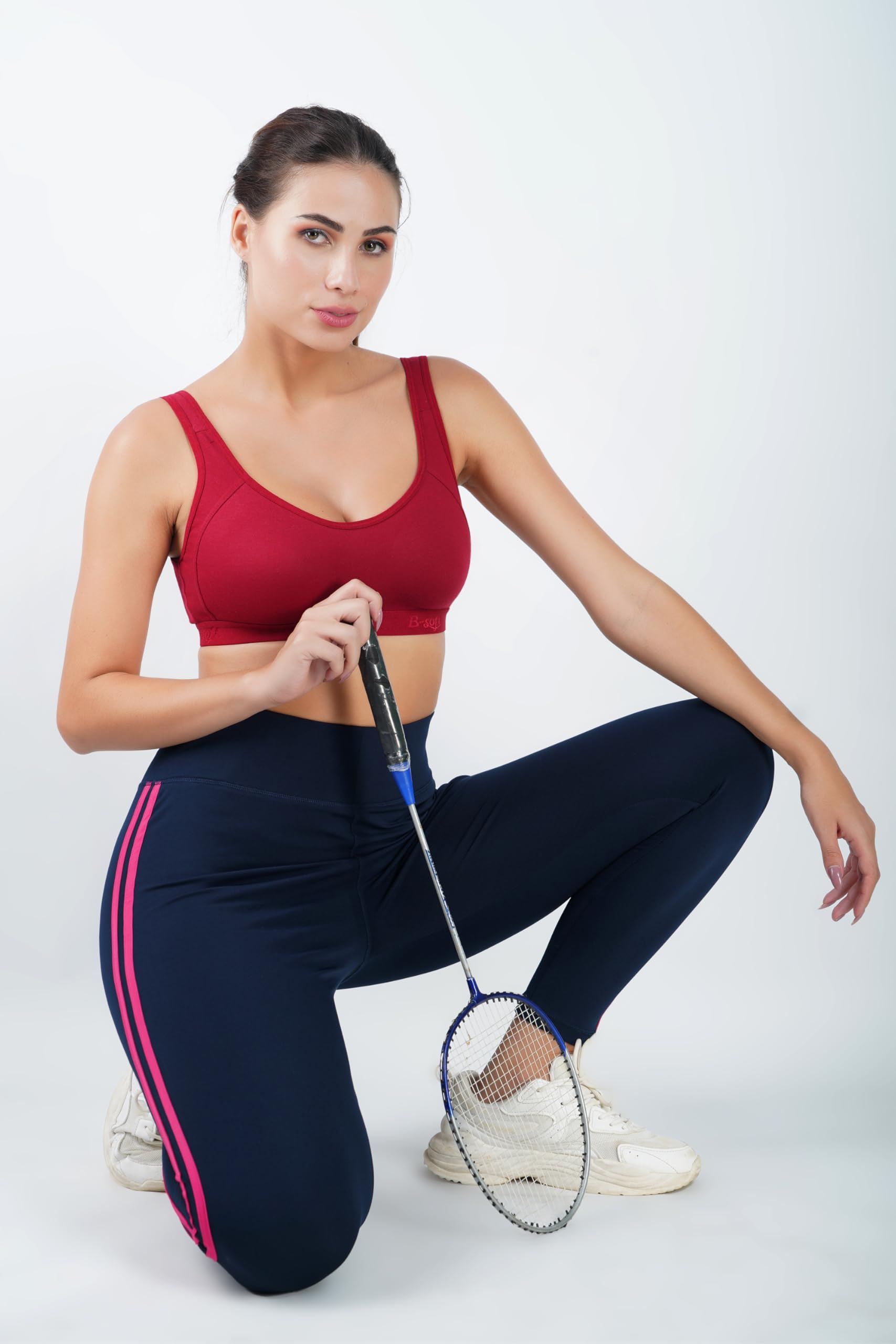 B-SOFT Seamless Non-Padded Wire Free Sports Bra - Image 3