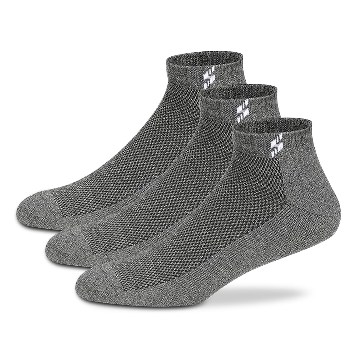 Supersox Men's Grey Ankle Socks