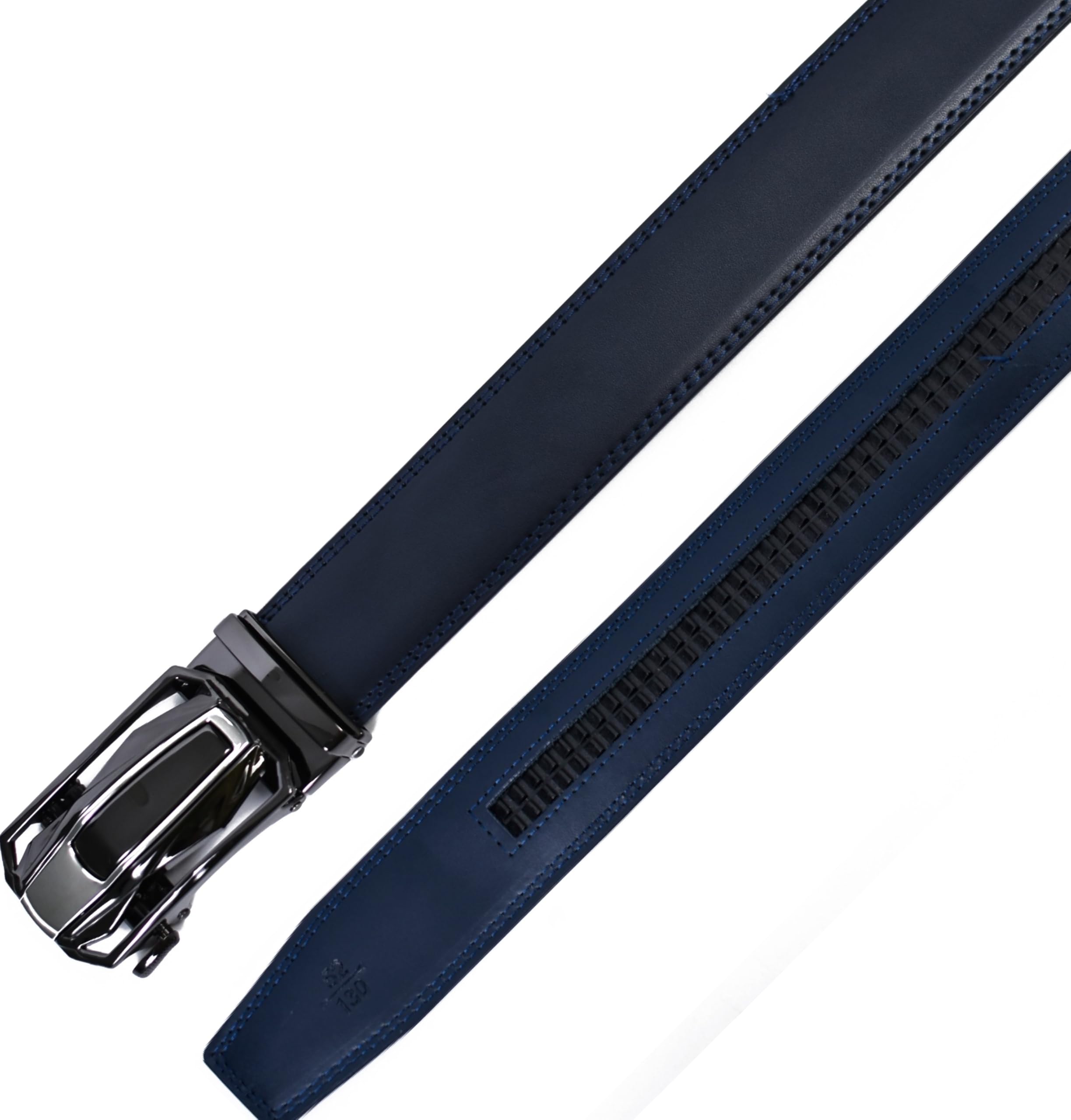WildHorn Men's Genuine Leather Belt - Midnight Navy - Image 4