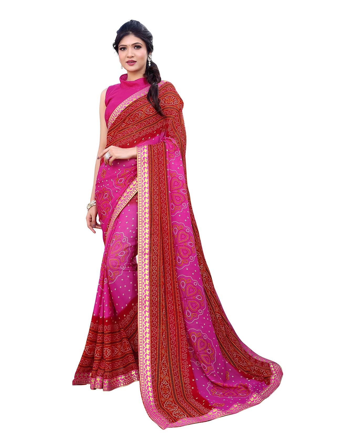 Yashika Women's Georgette Printed Saree