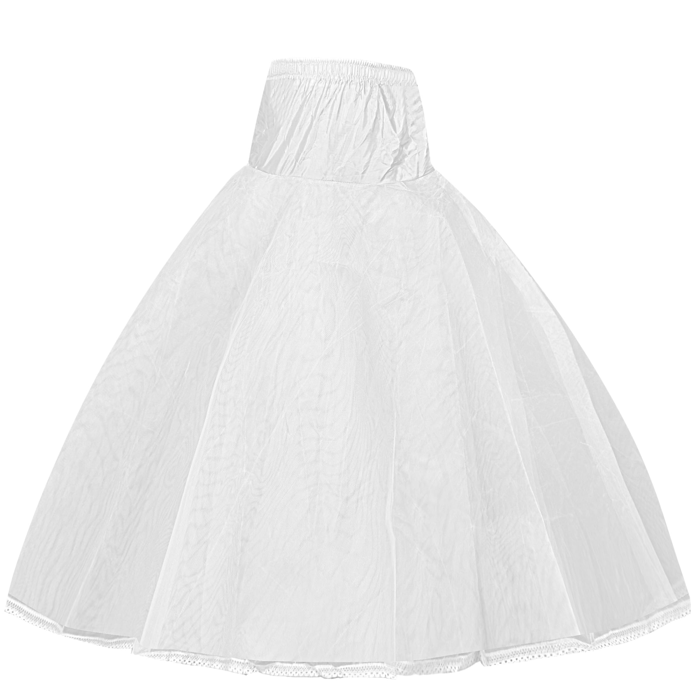 Fluffy White Hoop Petticoat for Lehenga