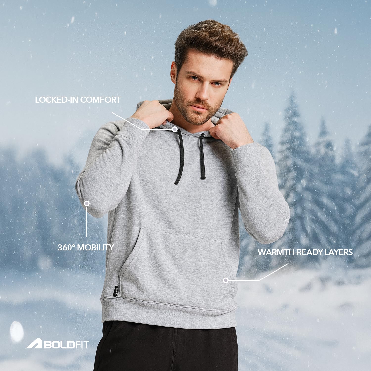 Boldfit Hoodies for Boys Raglan Sleeve - Image 3