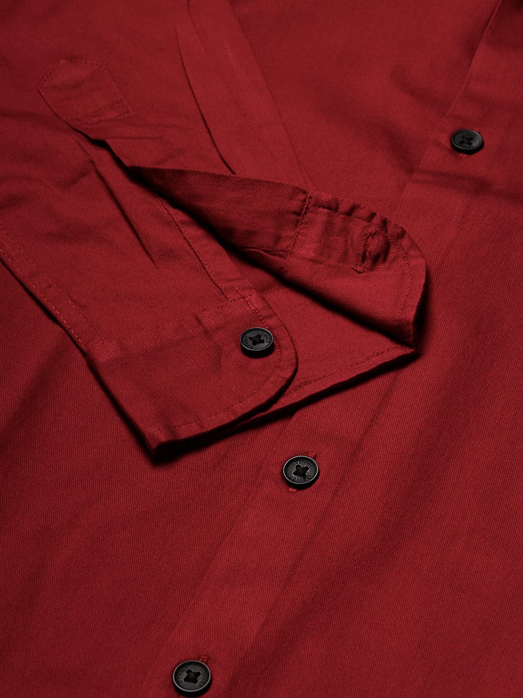 Dennis Lingo Men's Maroon Casual Shirt - Image 3