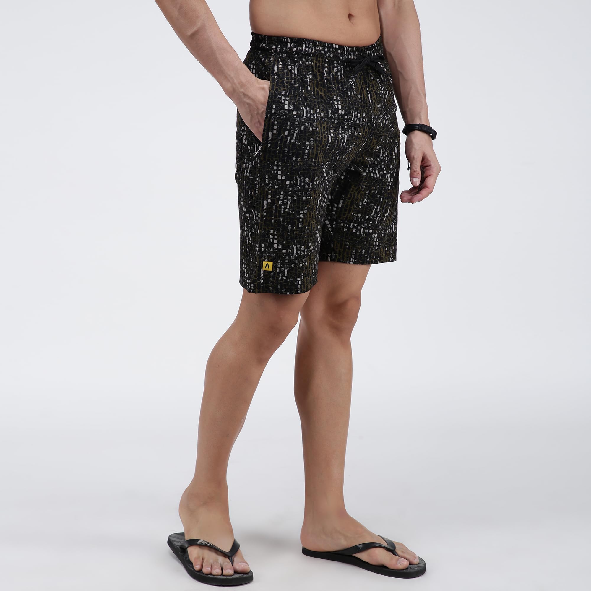 Amul Men Printed Cotton Bermuda Shorts - Image 5