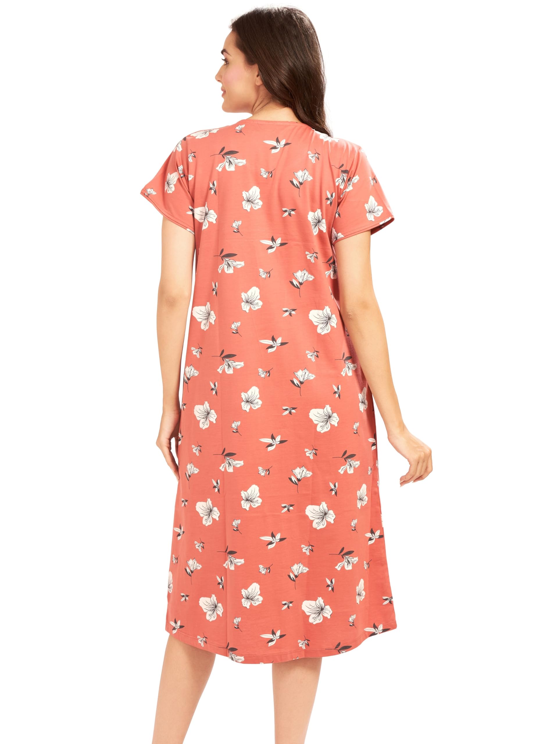 AV2 Women's Maternity Feeding Nighty - Brown - Image 2