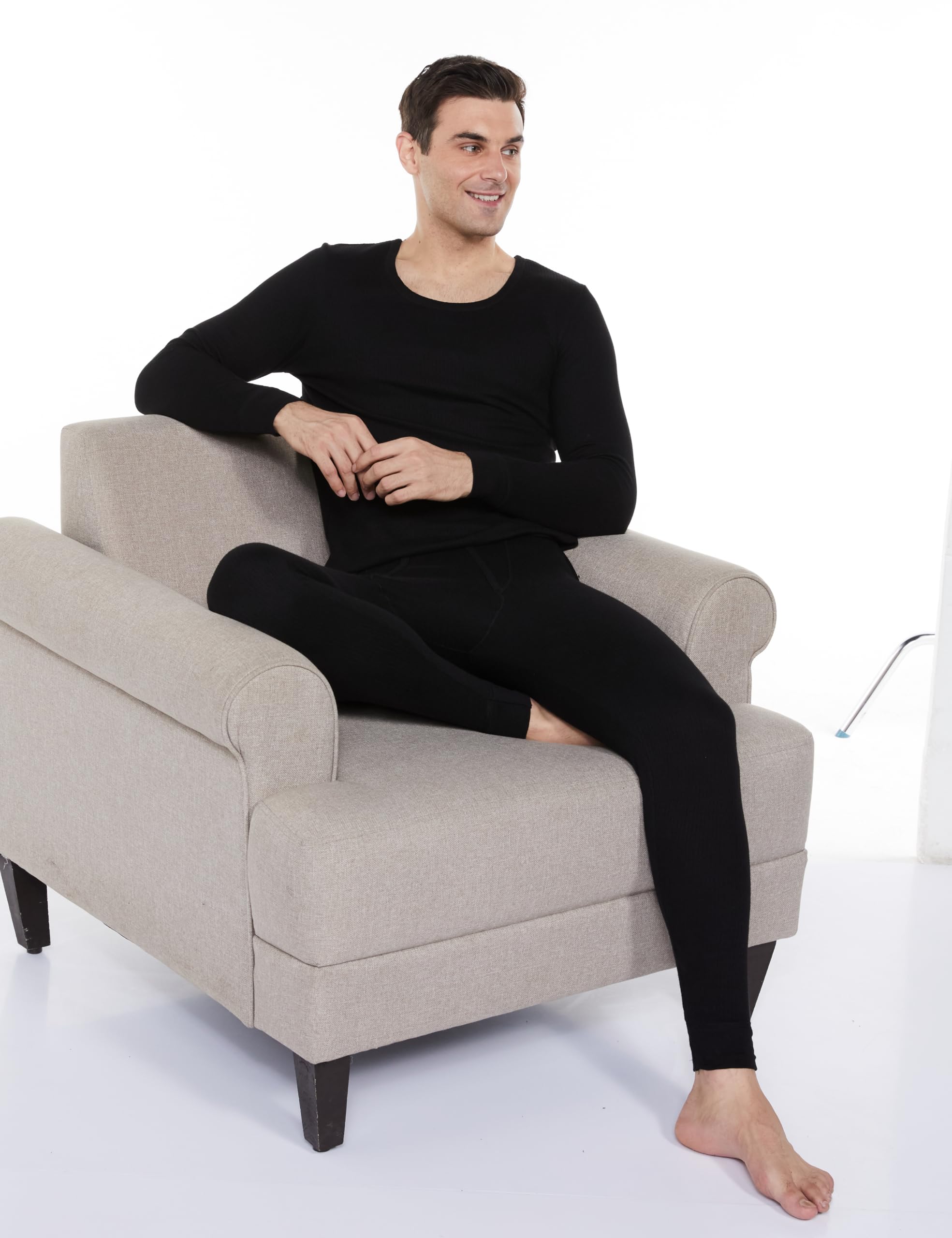 Symbol Men's Thermal Top - Black - Image 3