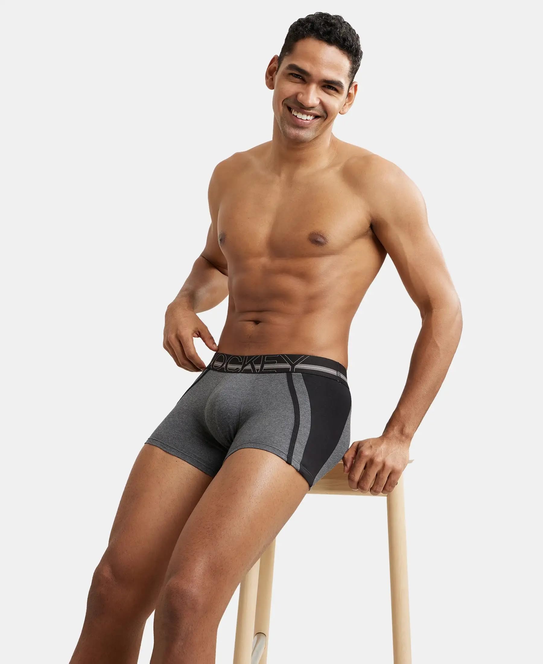 Jockey Men's Trunk - Charcoal - Image 5