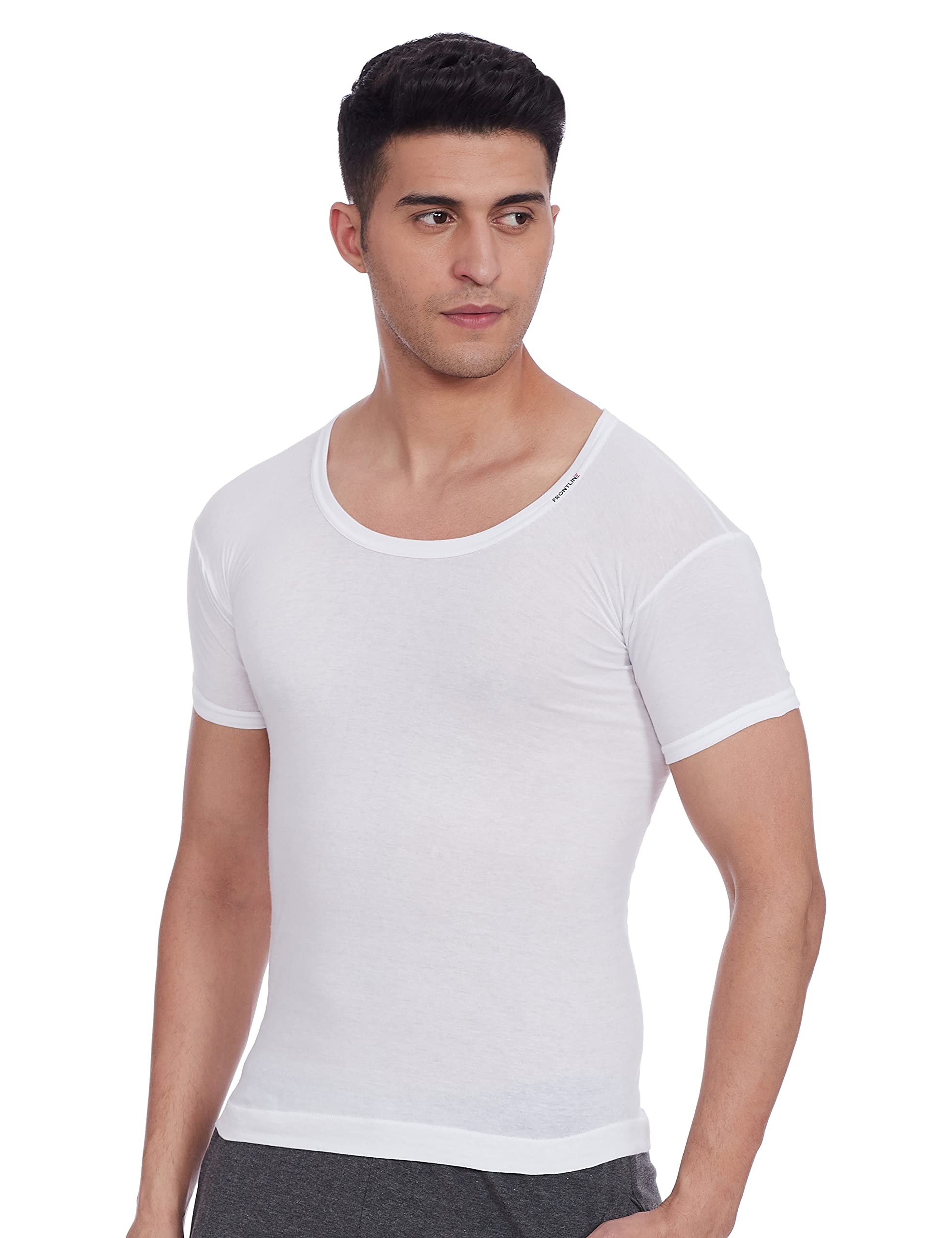 Rupa Men's Solid White Cotton Vest - Image 5