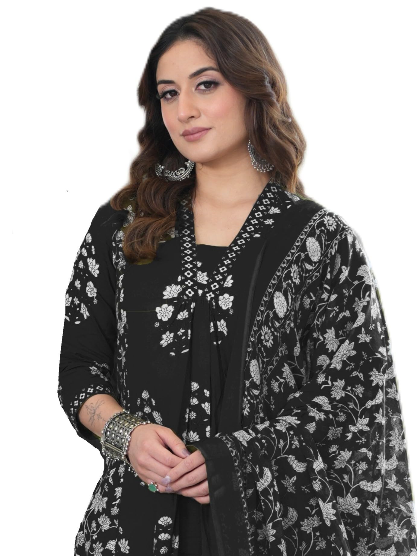 Arayna Kurta Set for Women - Black