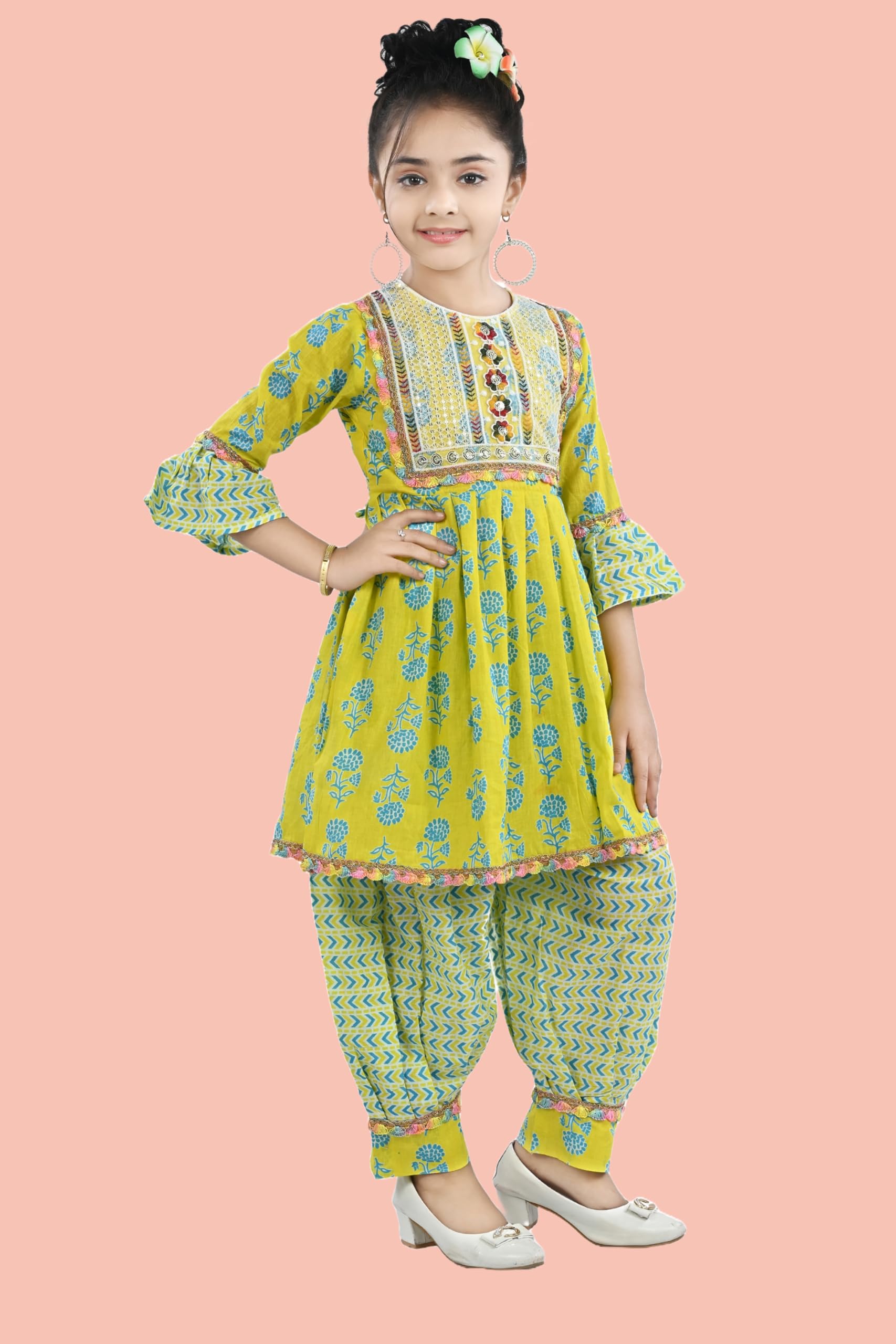 Arshia Fashions Girls Kurti & Dhoti Pant Set - Image 4