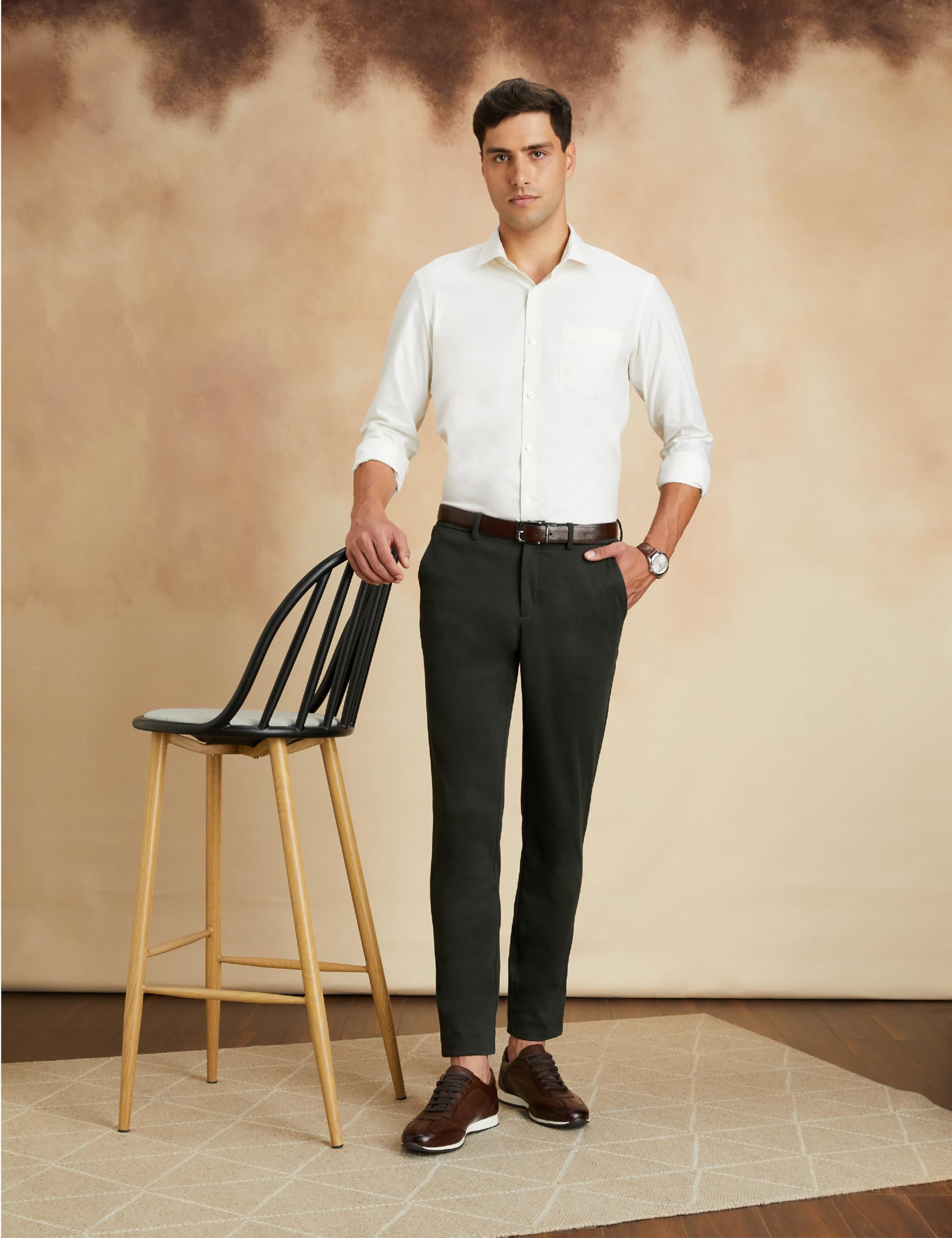 Symbol Men's Stretch Knit Pants - Dark Olive - Image 3