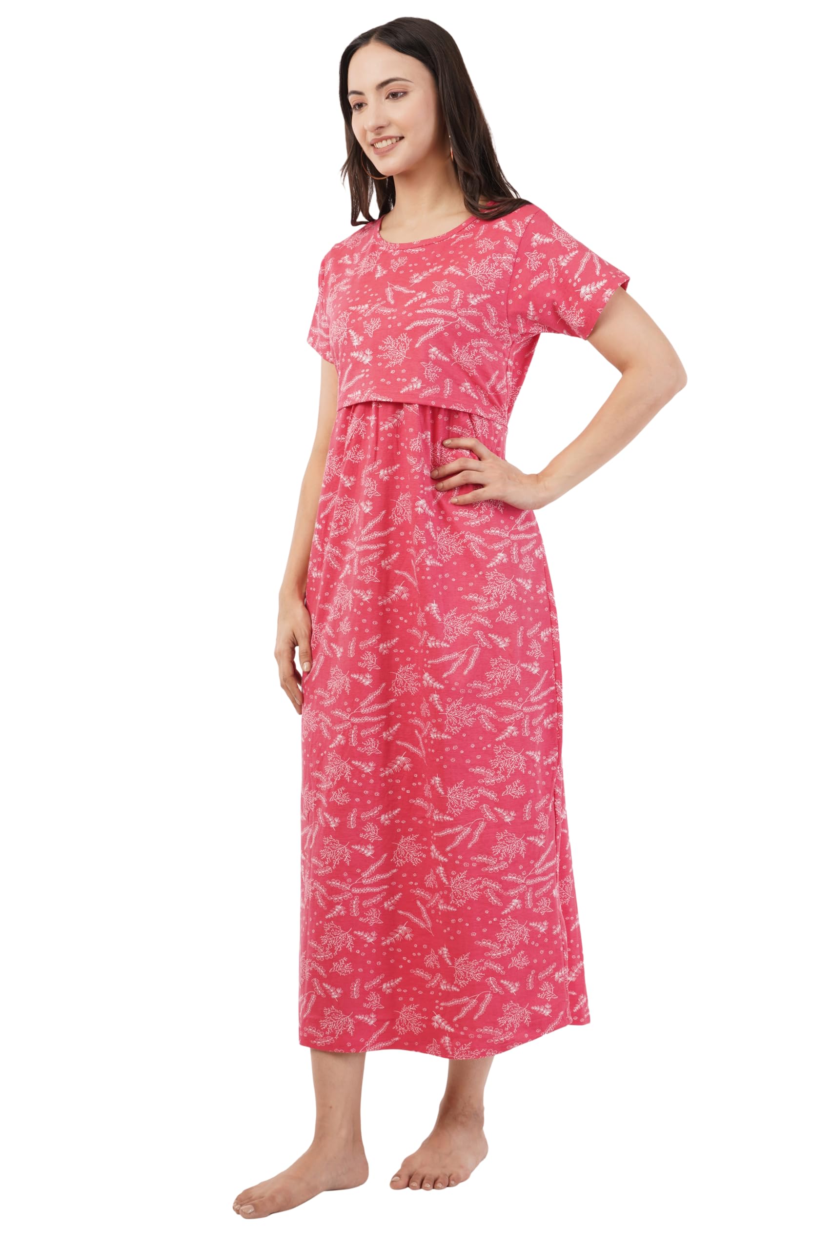 kekabu Women's Maternity Nursing Dress - Ribbon - Image 5