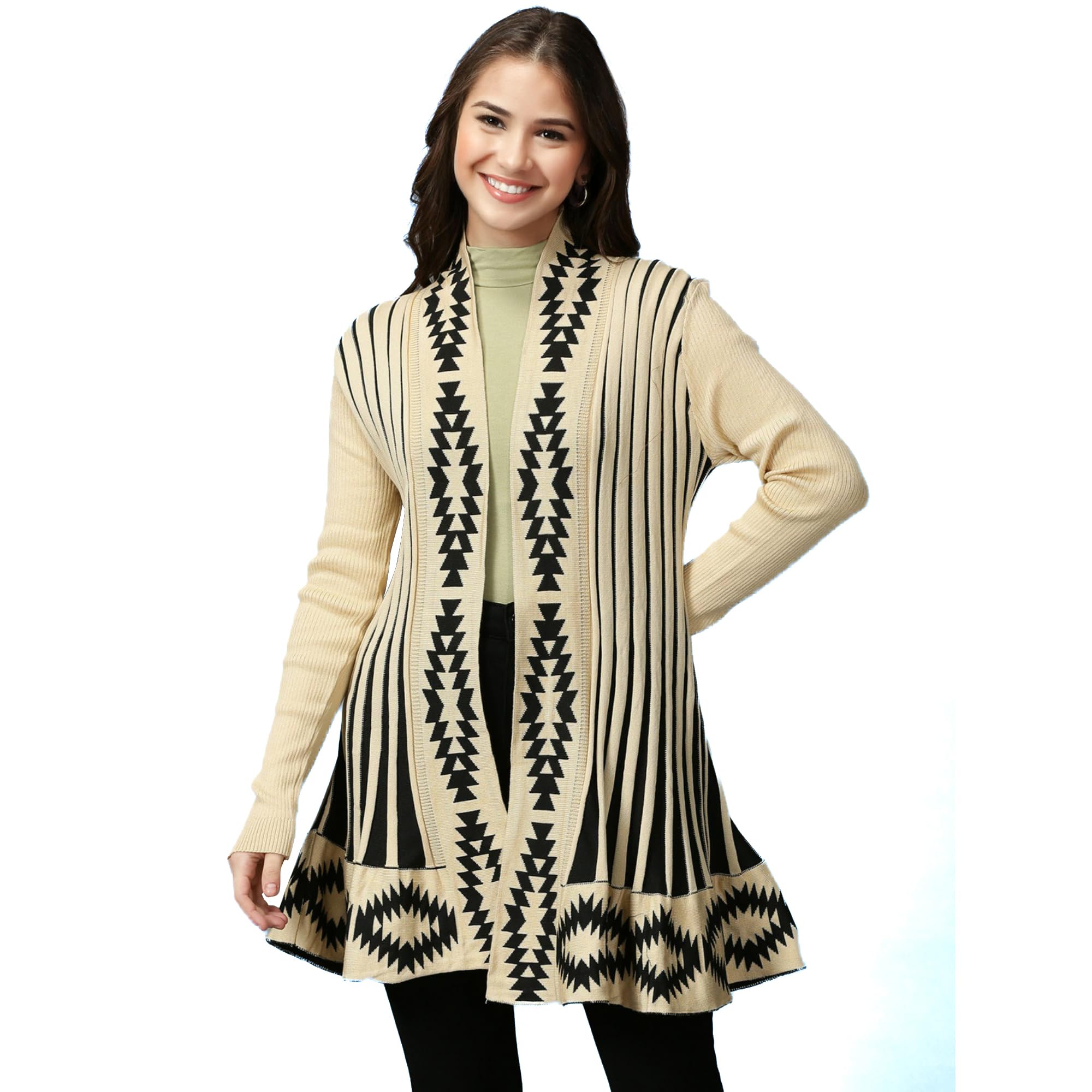 ICW Women's Off-White Knitted Cardigan