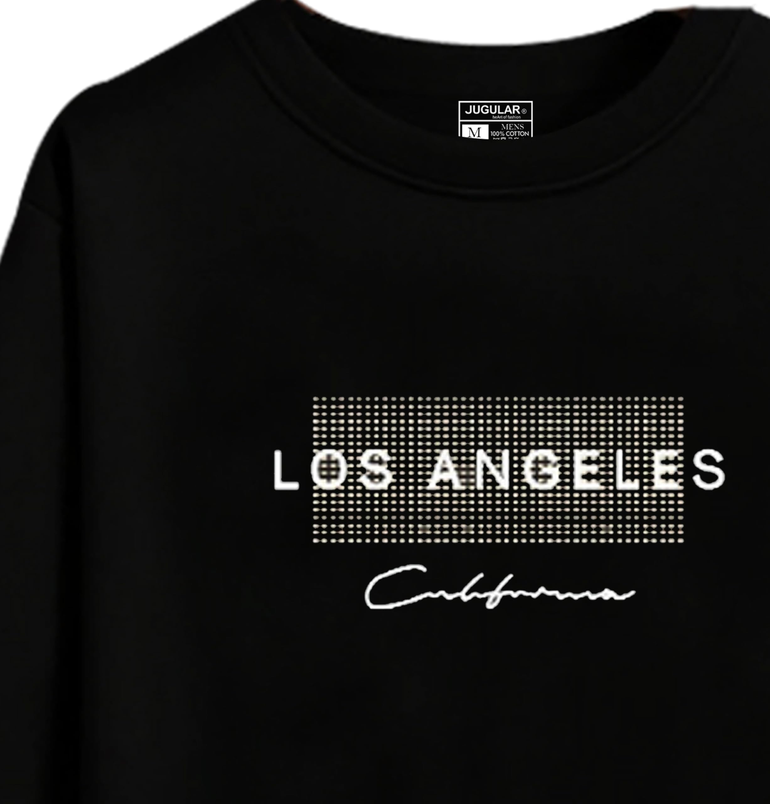 JUGULAR Men's Cotton Printed Tshirt - Black - Image 2