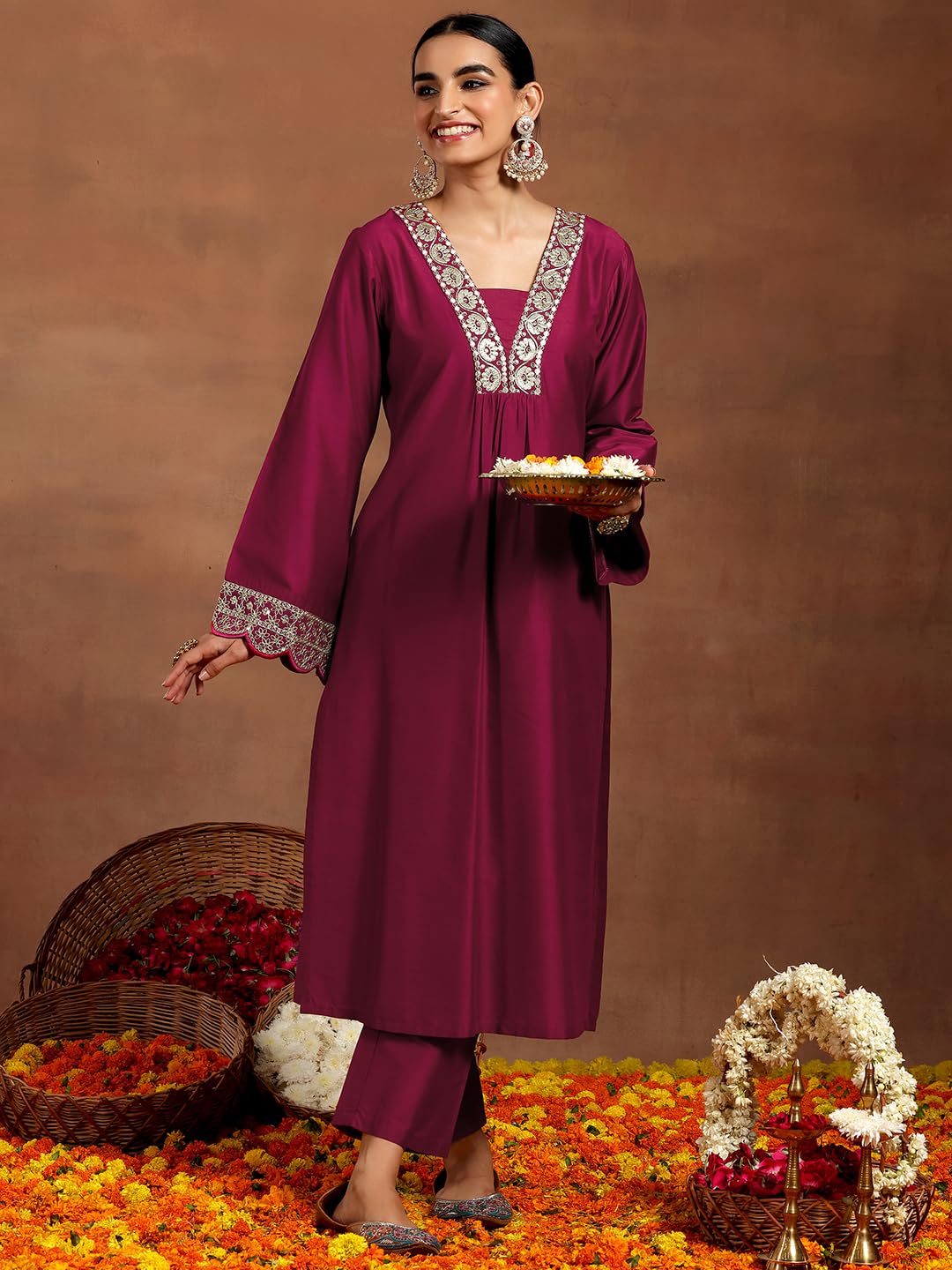 Libas Women's Silk Blend Kurta Sets - Image 2