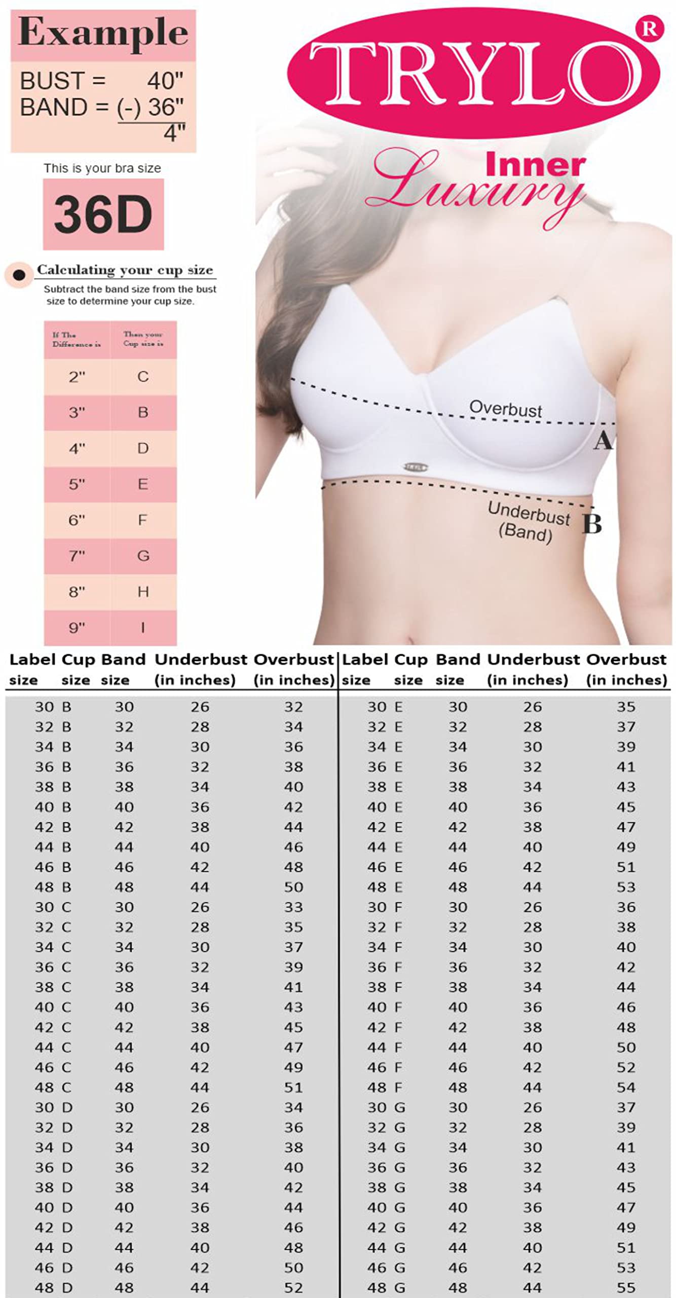 Trylo Chikan Bra - Cotton for Women - Image 5