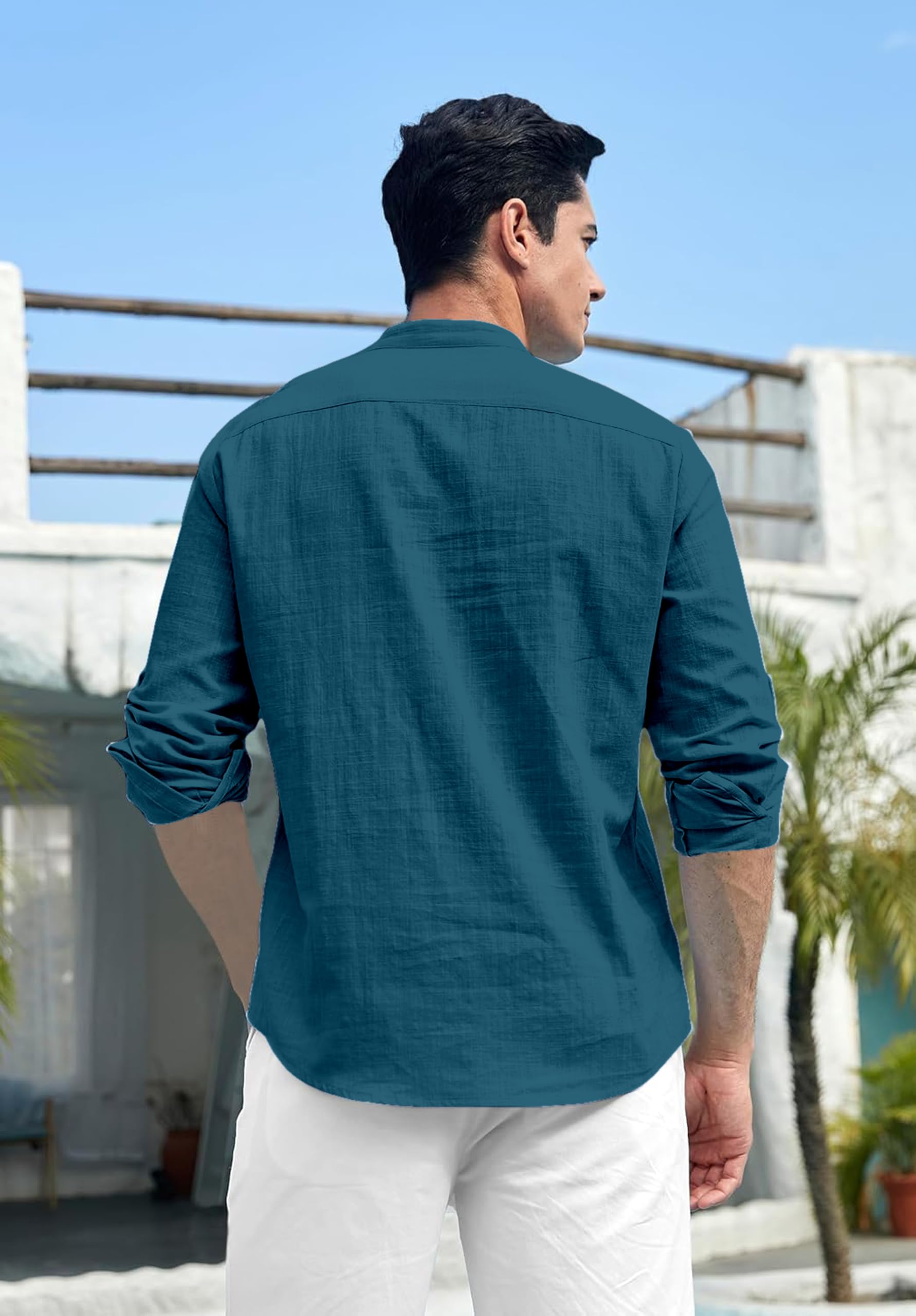 Folgen Men's Printed Cotton Blend Kurta Shirt - Image 2