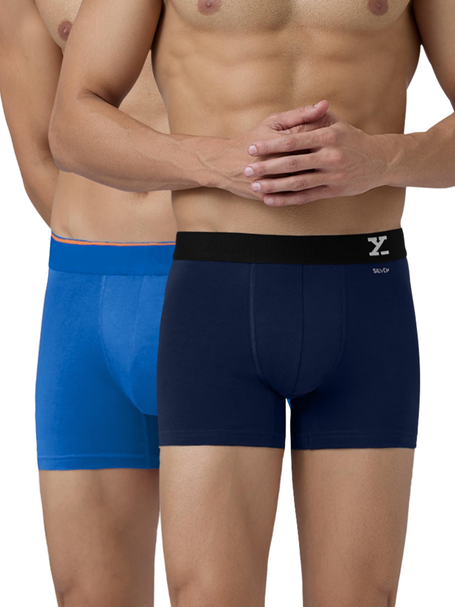 XYXX Men's Micro Modal Trunk - Black Iris+Horizon Blue