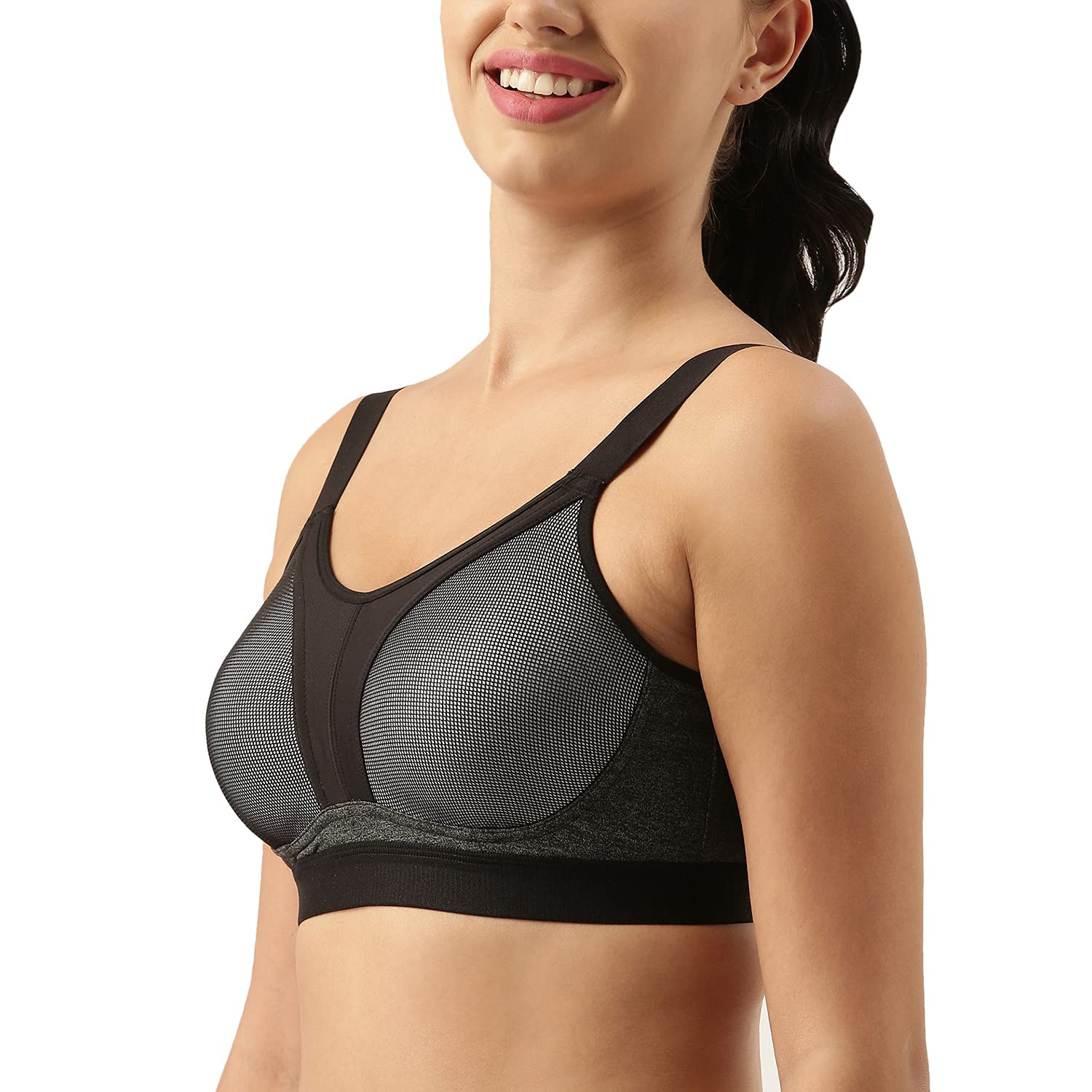Enamor Women's High Impact Padded Non-Wired Bra - Image 3