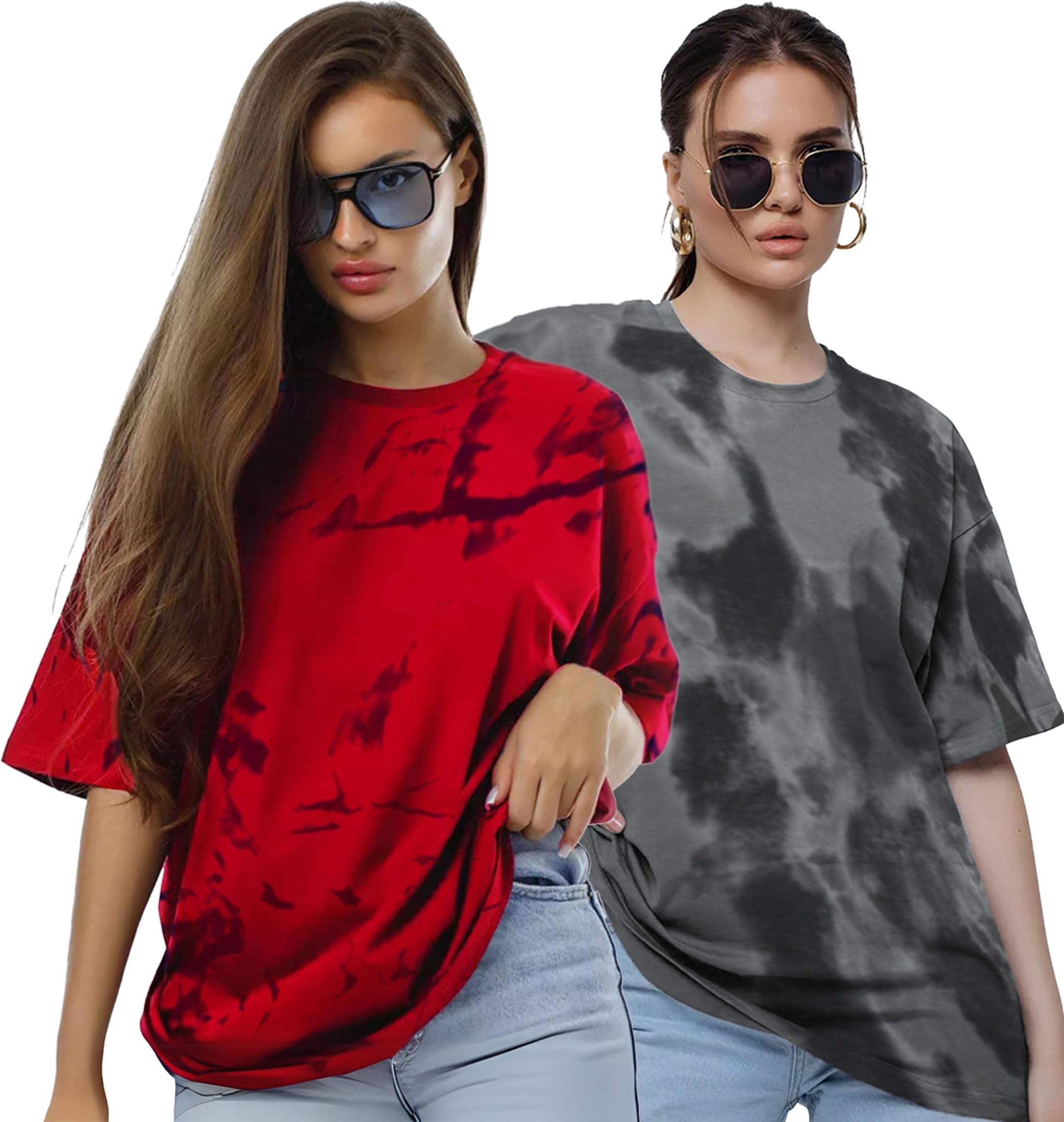LEOTUDE Womens Cottonblend Oversized T-Shirt