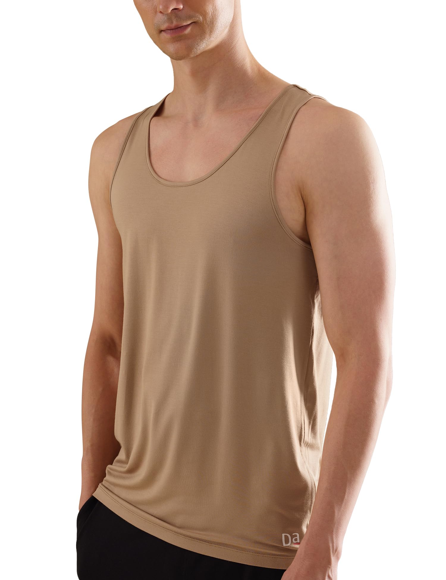 DAMENSCH Bamboo Spandex Vest for Men - Tannin