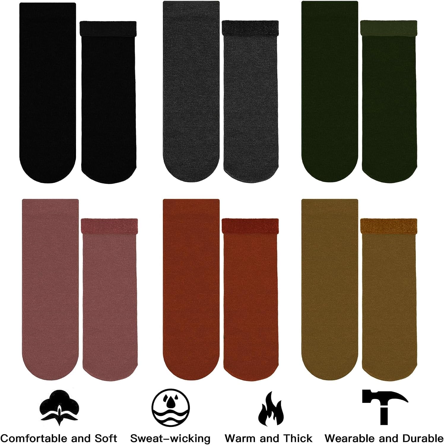 KETKAR Women Thermal Fleece Lined Velvet - Image 2