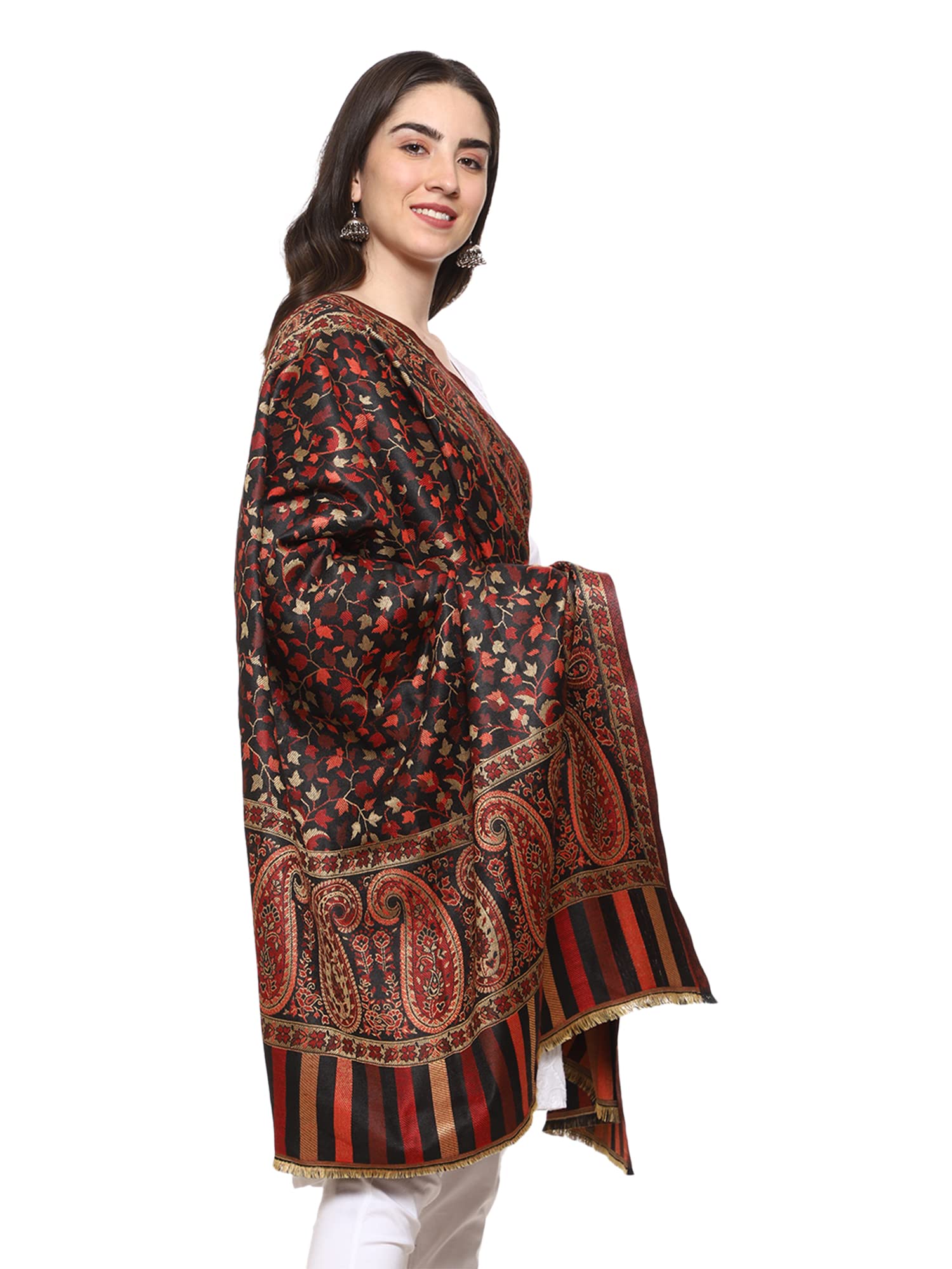 Weavers Villa Kashmiri Woven Acro Wool Shawl for Women - Image 4