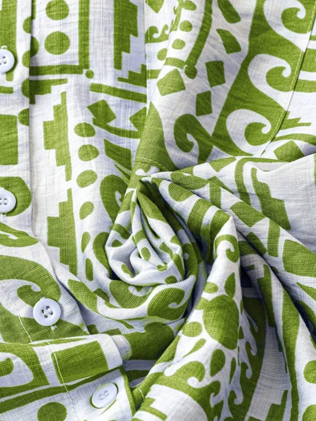 Gufrina Women's Geometric Print Shirt - Green - Image 5