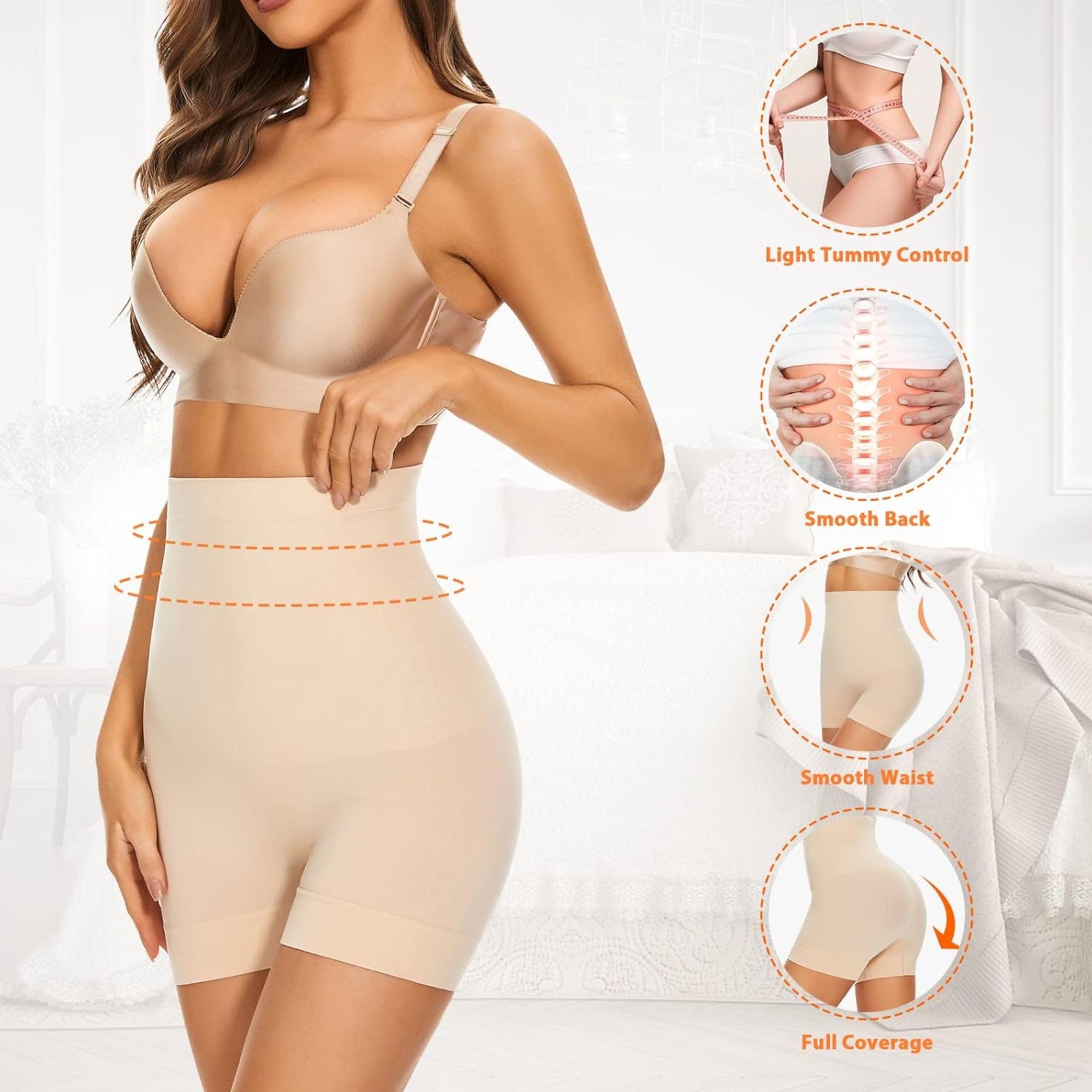 Kaththai Tummy Tucker Body Shaper for Women - Skin Tone - Image 5