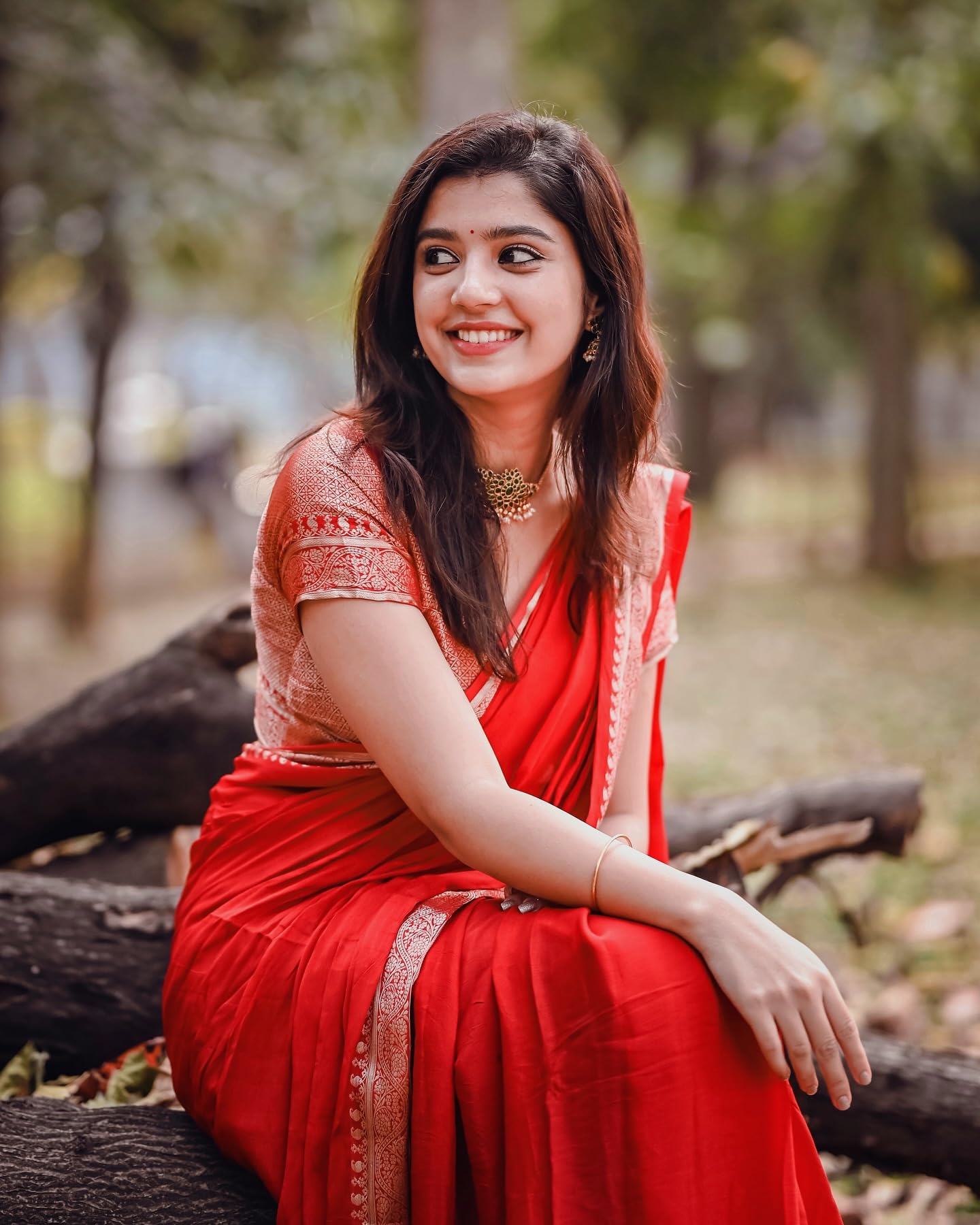 Kanjivaram Silk Saree - Red - Image 5